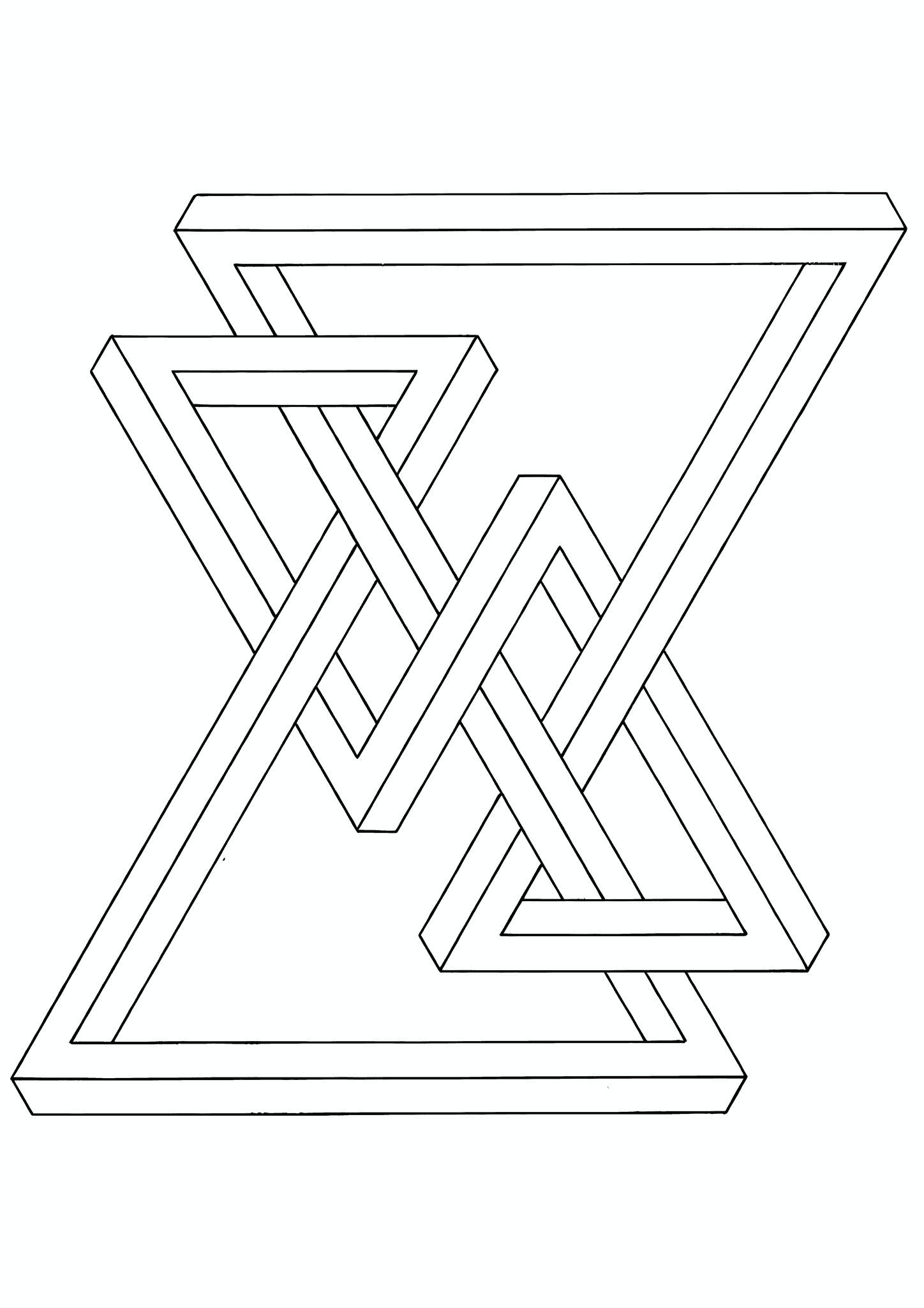 Geometric Shapes: Triangular Illusion