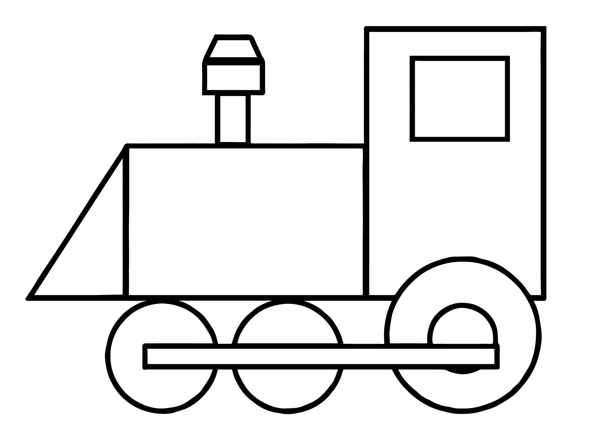 Geometric Shapes: Train