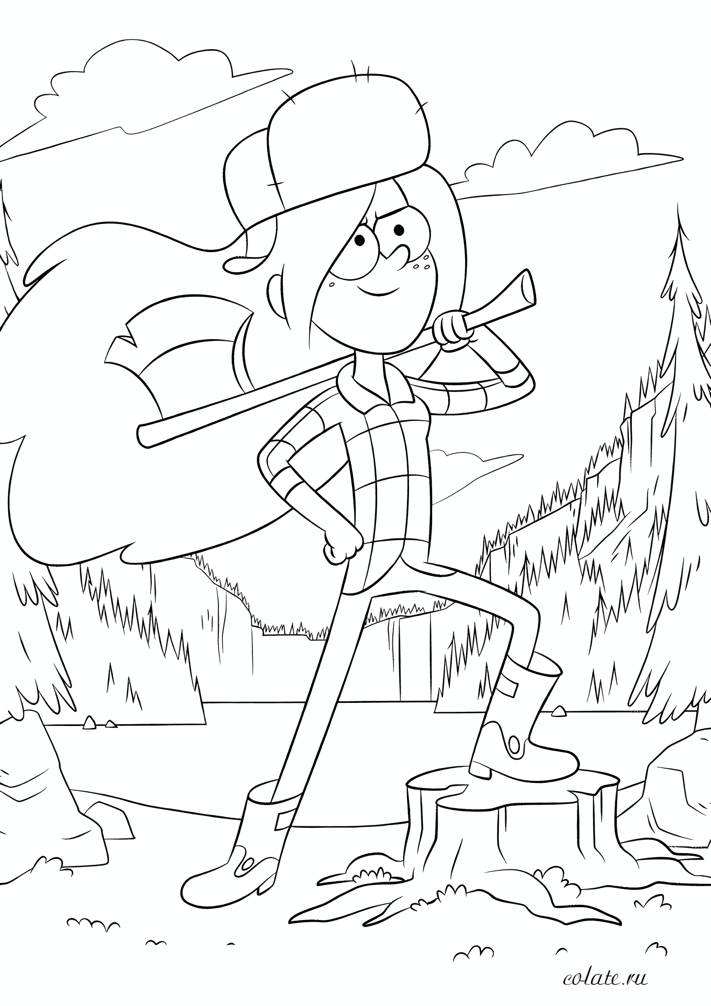Gravity Falls: Wendy with An Axe