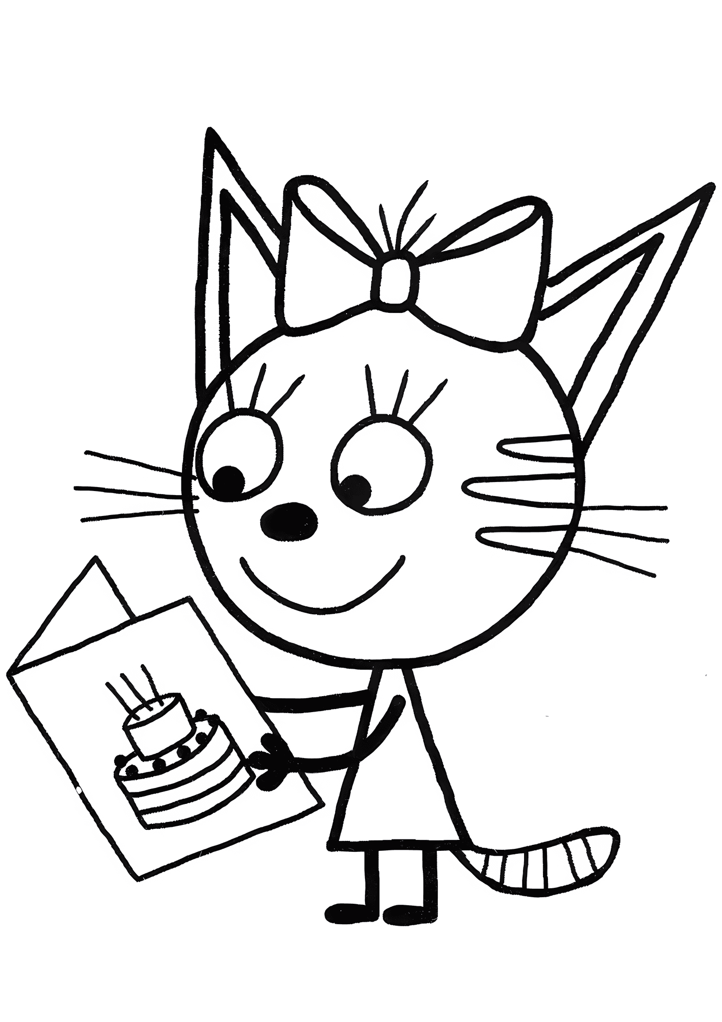 Kid-e-cats: Caramel with a Postcard
