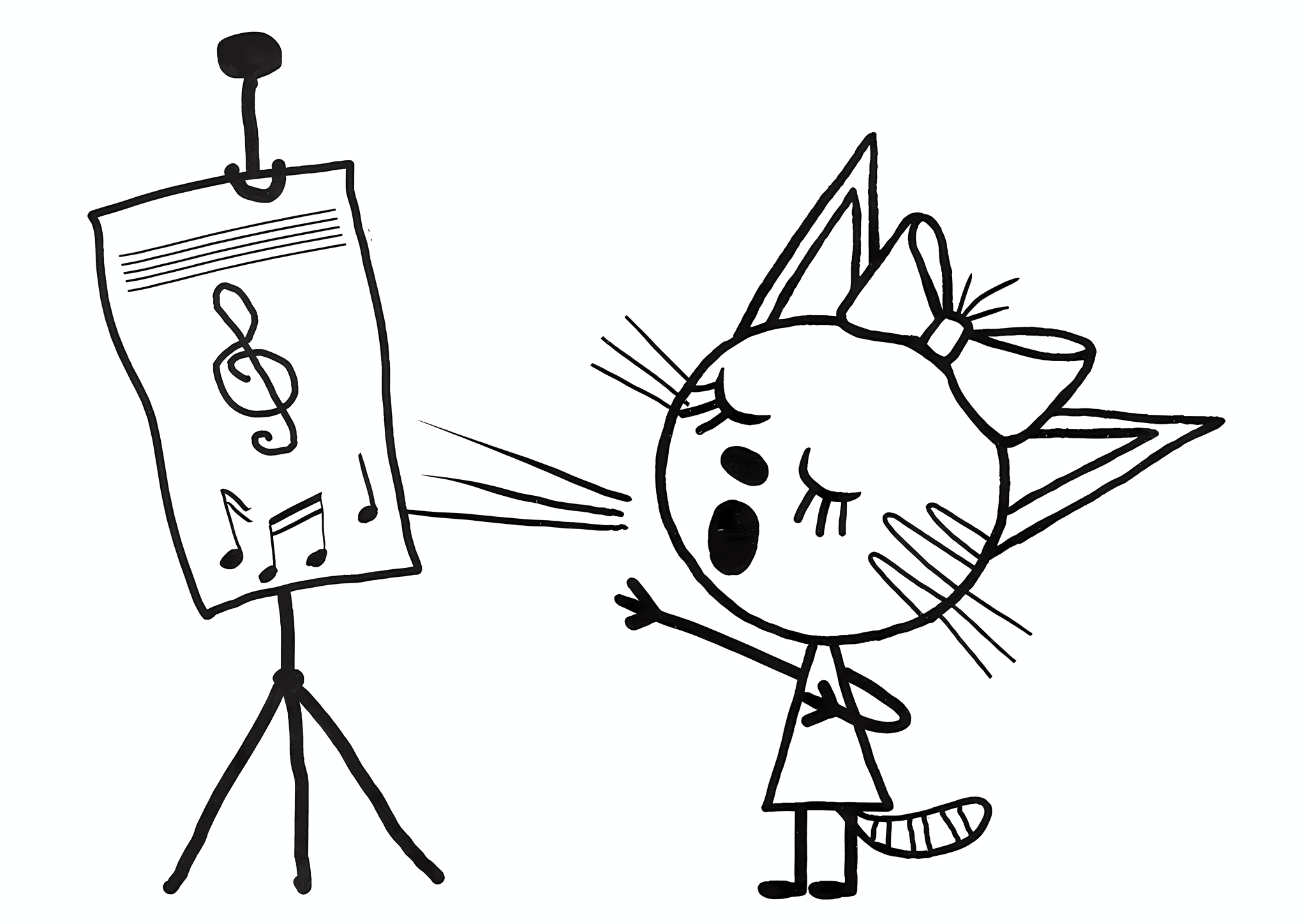 Kid-e-cats: Caramel is Making Music