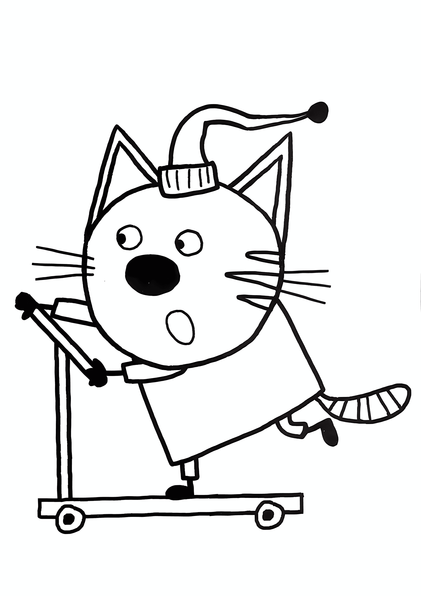 Kid-e-cats: Kompot on a Scooter