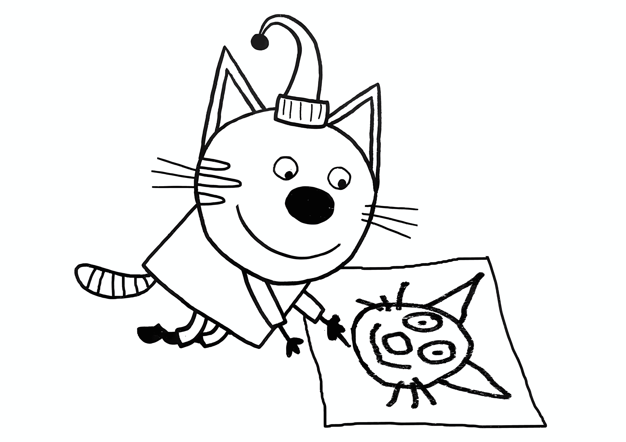 Kid-e-cats: Kompot is Painting.