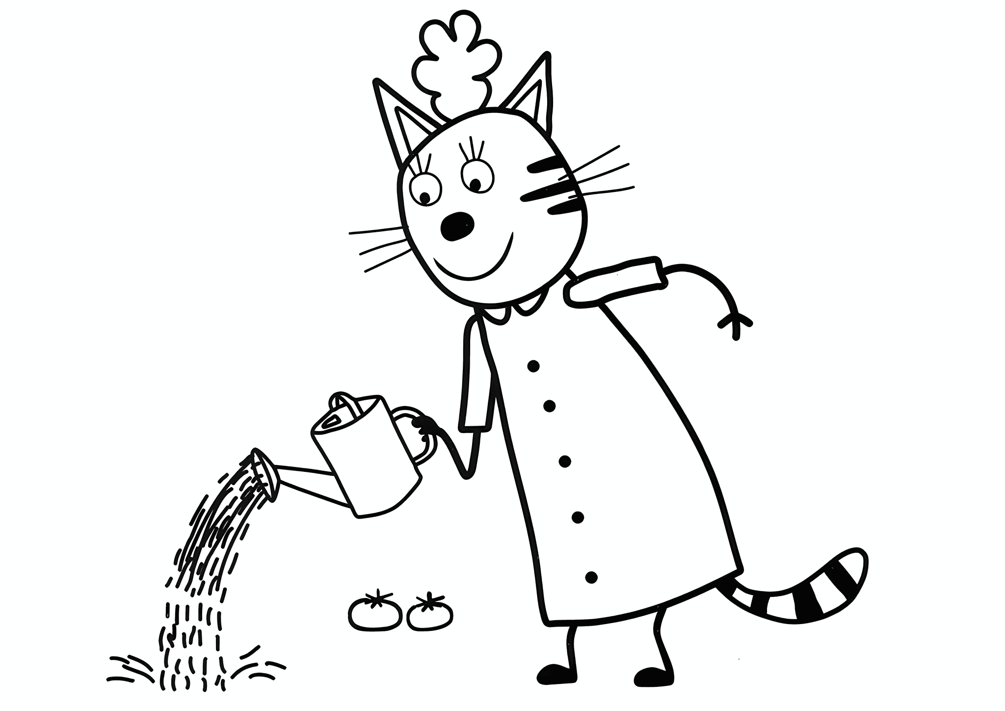 Kid-e-cats: Mama Cats Work in the Garden