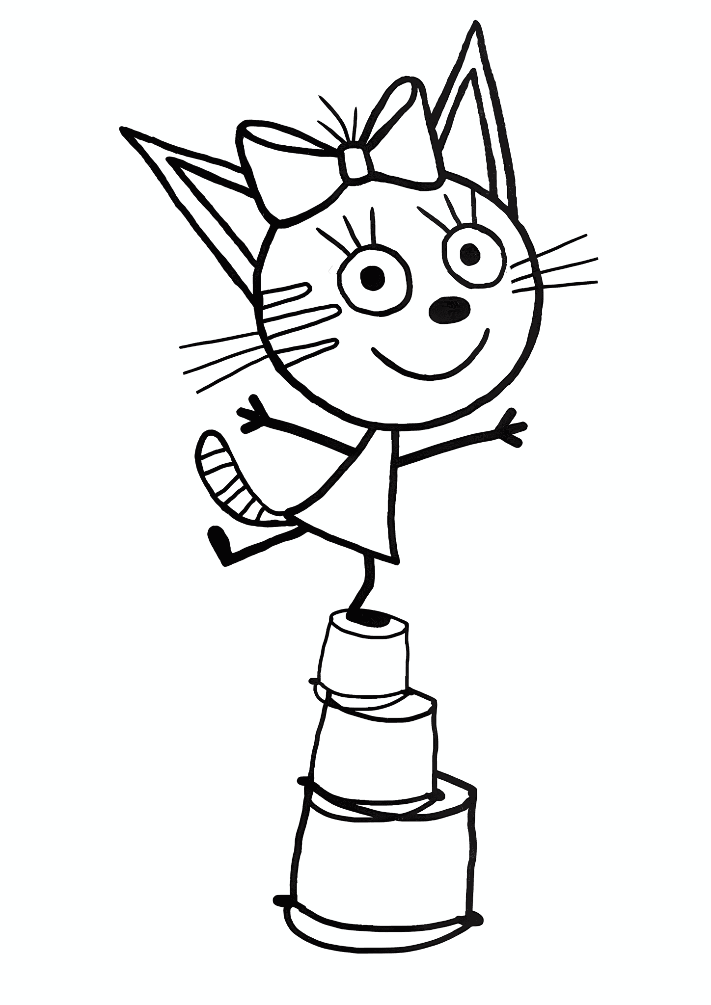 Kid-e-cats: Caramel Balances on Buckets