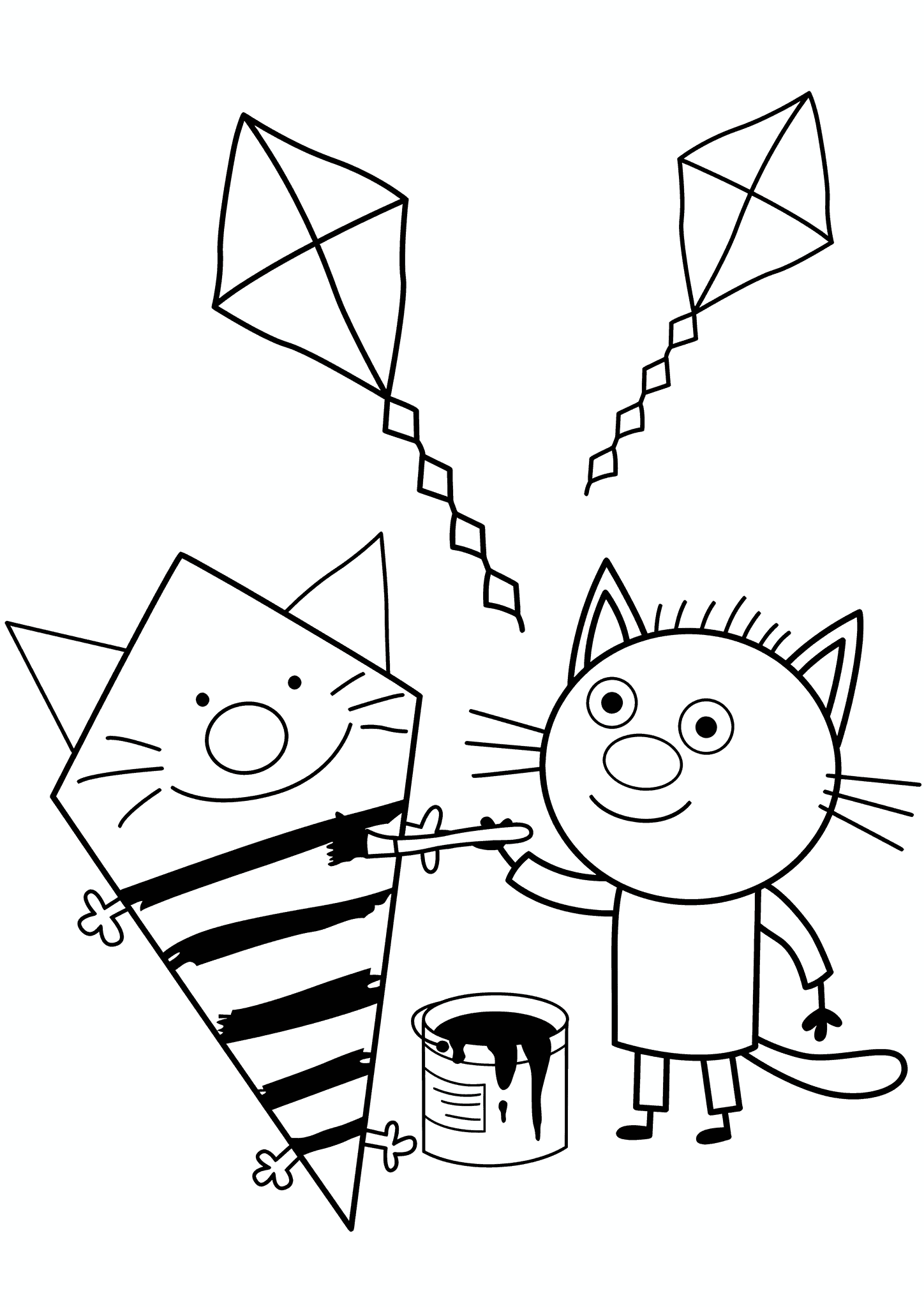 Kid-e-cats: Sazhik and a Kite