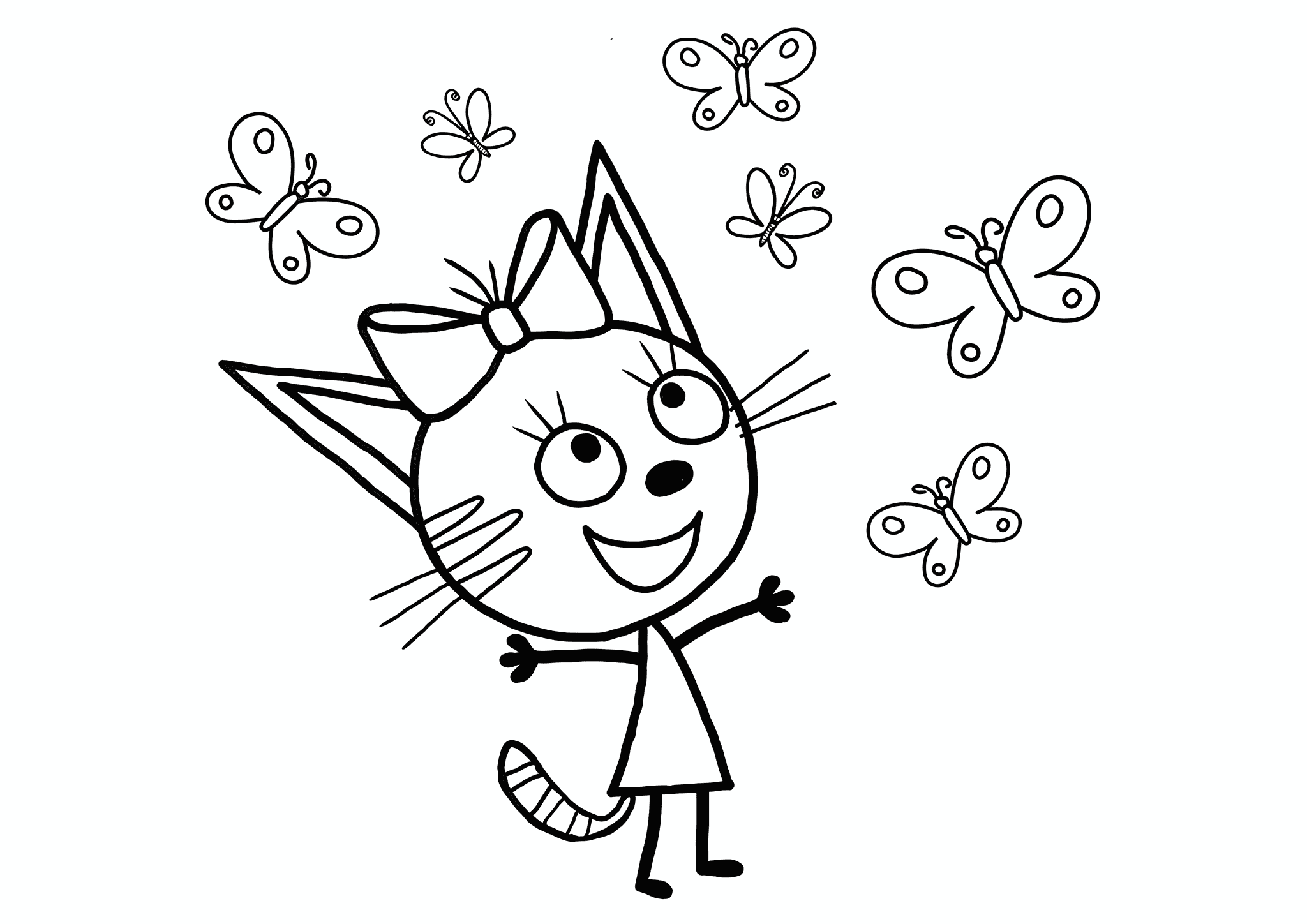 Kid-e-cats: Caramel and Butterflies