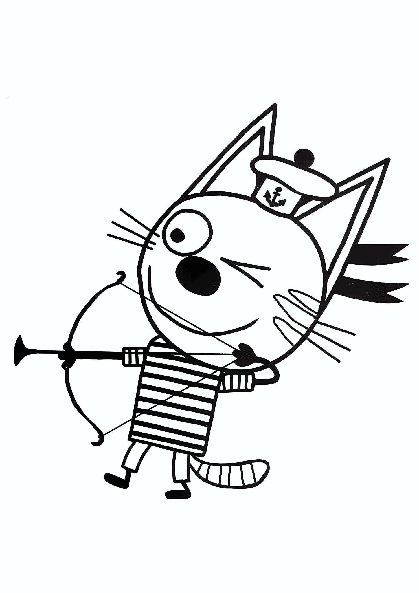 Kid-e-cats: Korzhik Shoots An Arrow