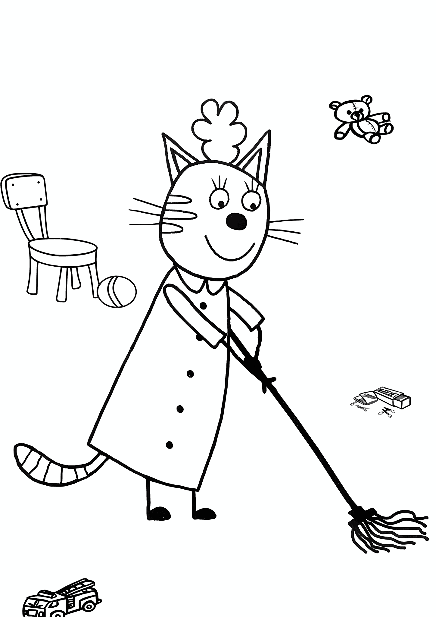 Kid-e-cats: Kitty is Cleaning the Nursery