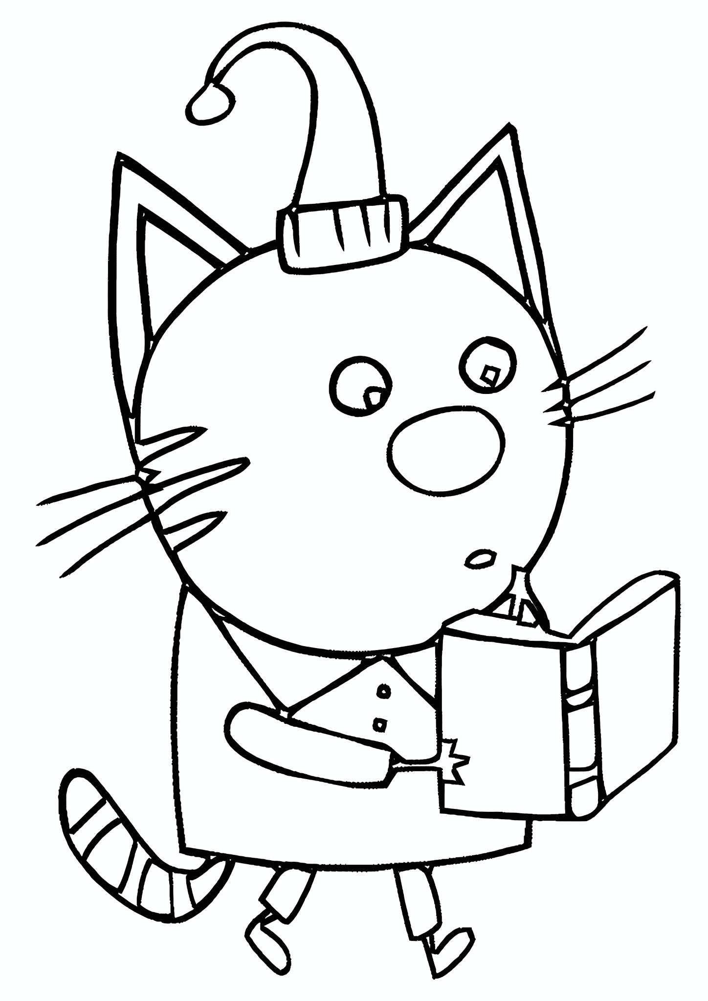 Kid-e-cats: Kompot Reads a Book