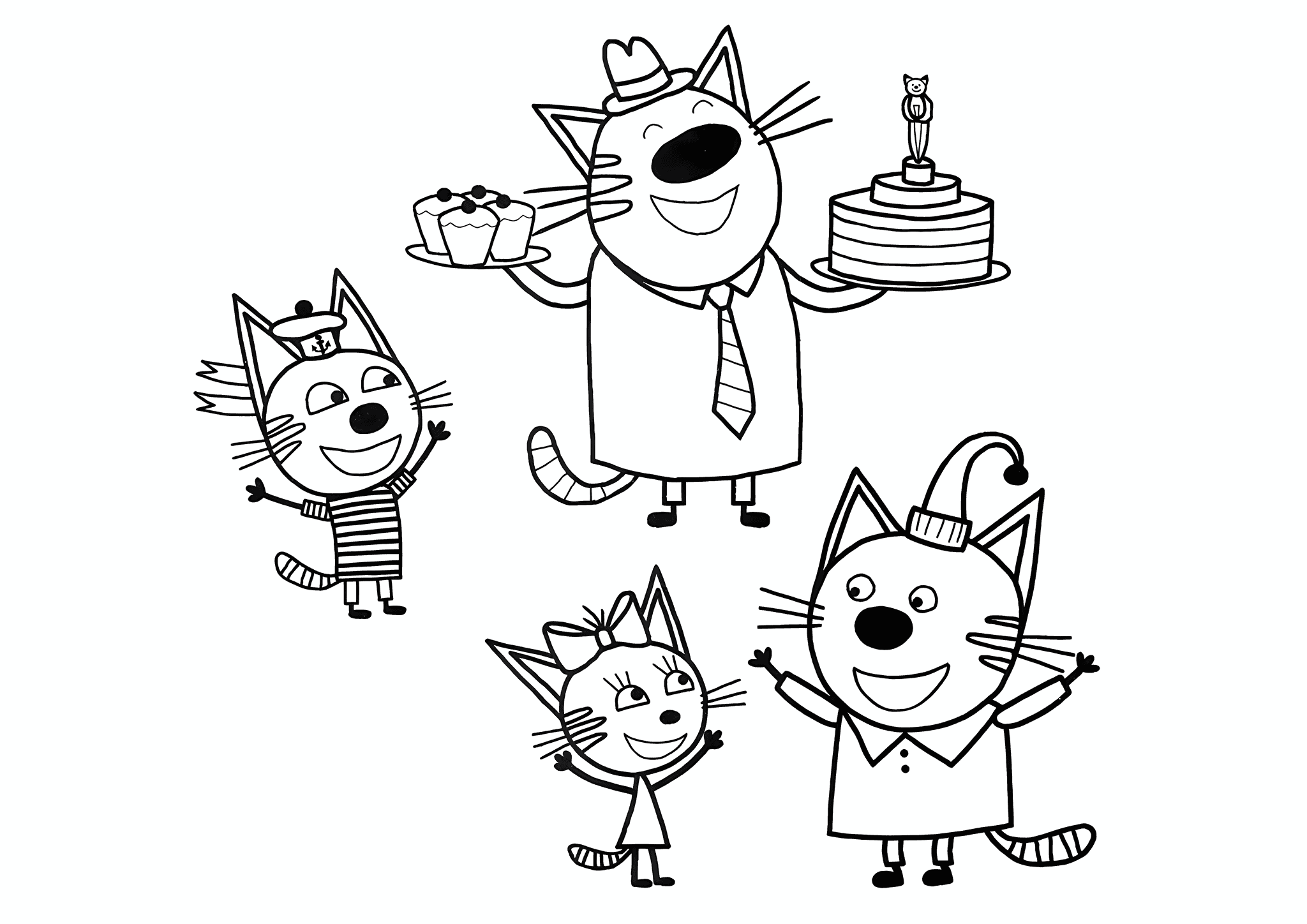 Kid-e-cats: Daddy Brought Cake and Cupcakes