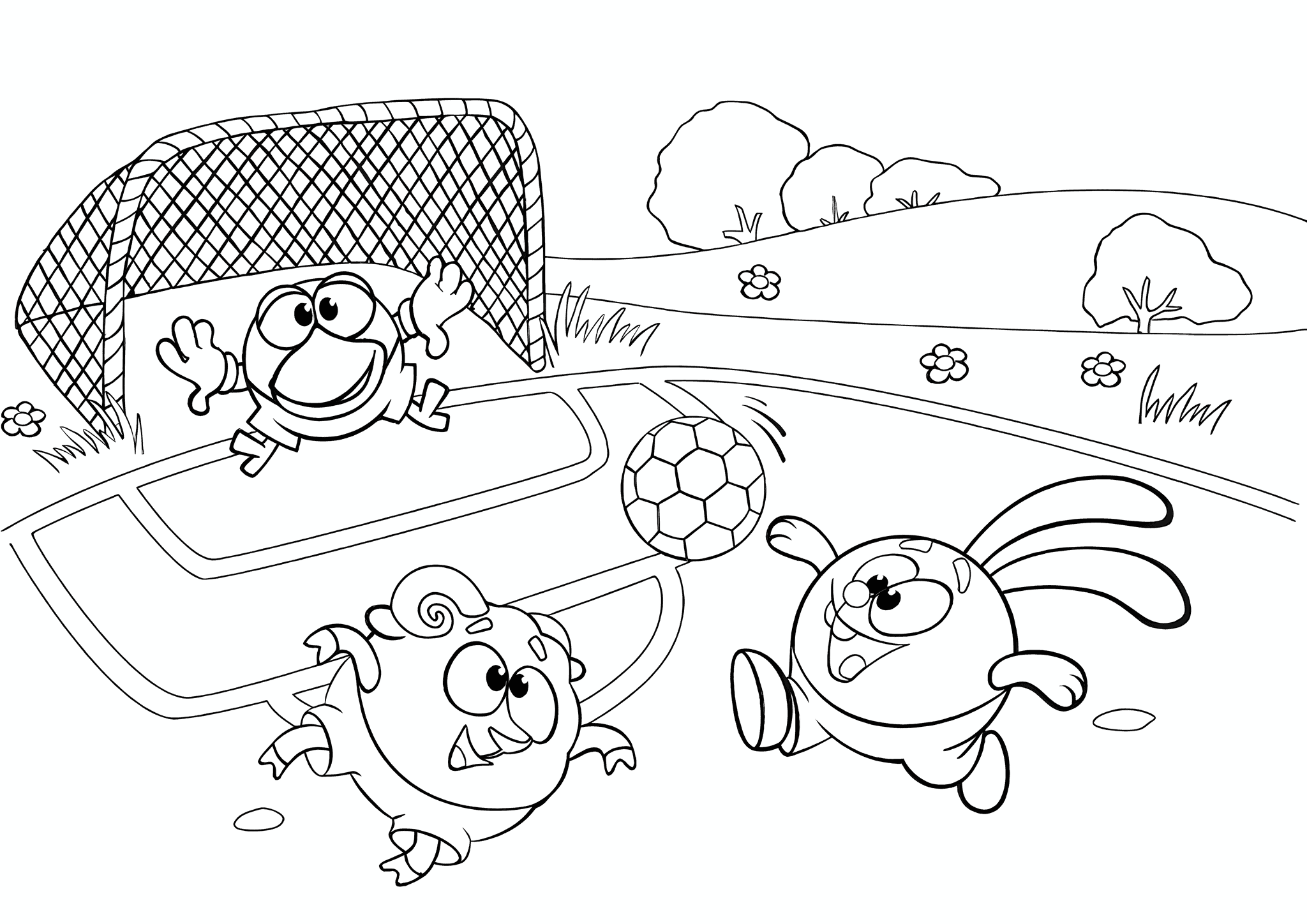 Kikoriki: Smeshariki Play Soccer