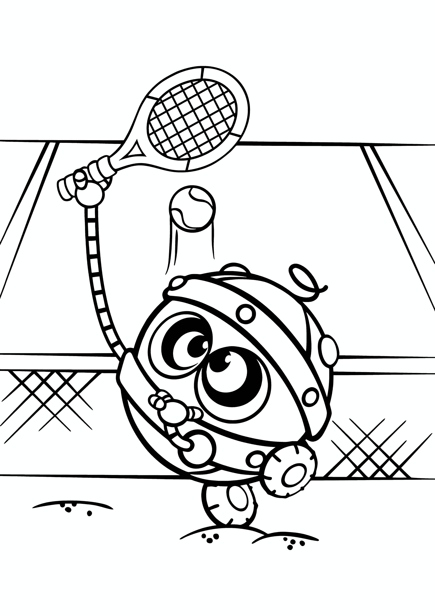 Kikoriki: the Robot Plays Tennis