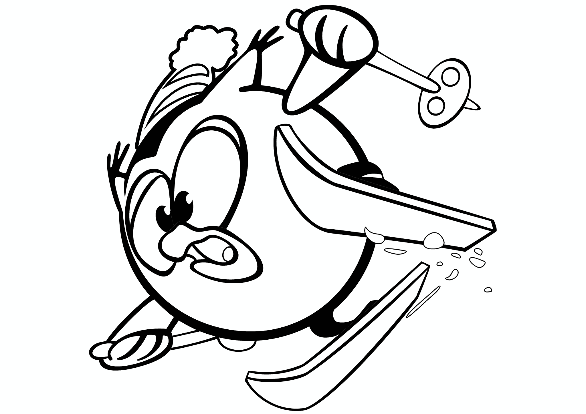 Kikoriki: Owl on Skis