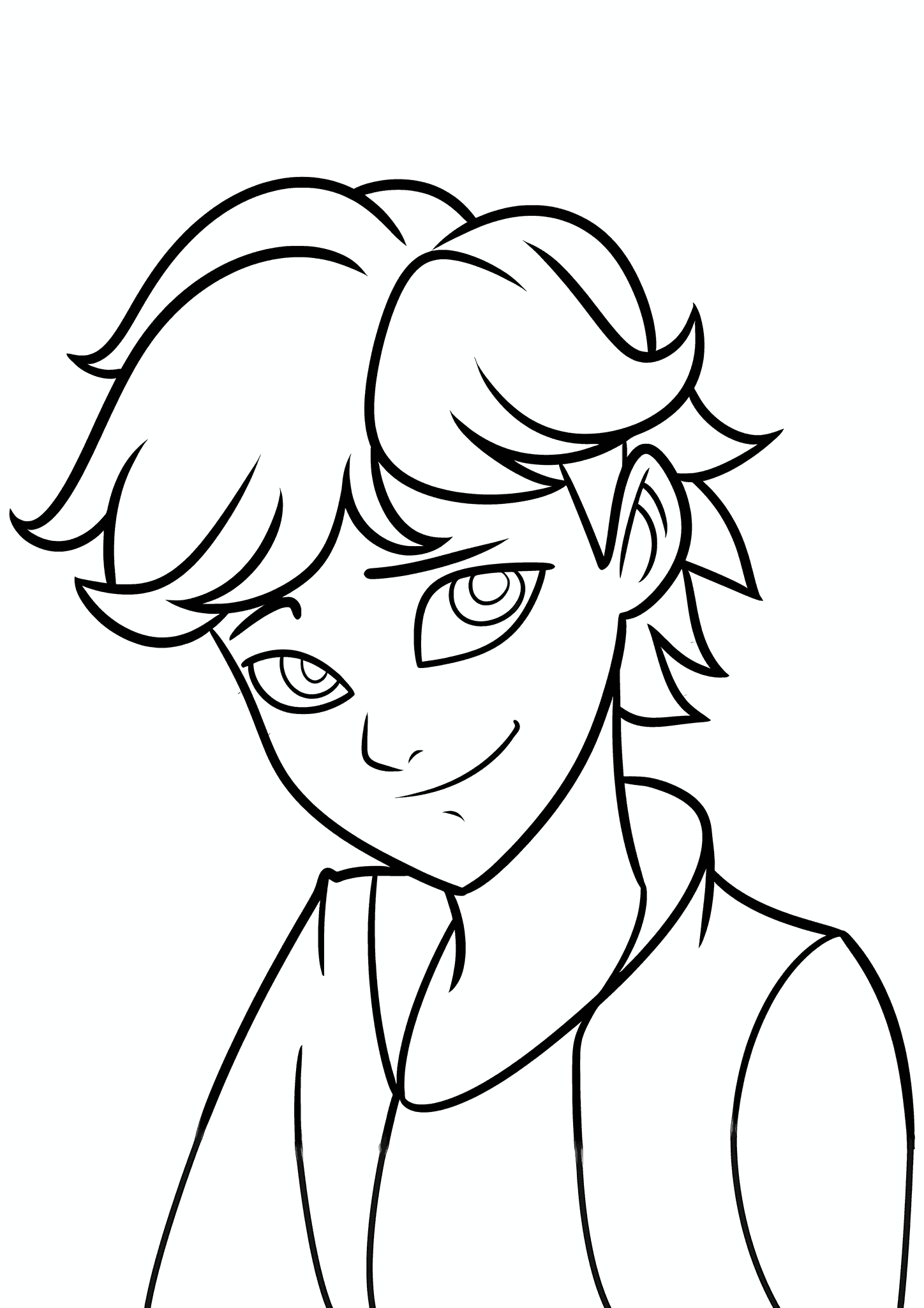 Ladybug and Cat Noir: Portrait of Adrian Agrest