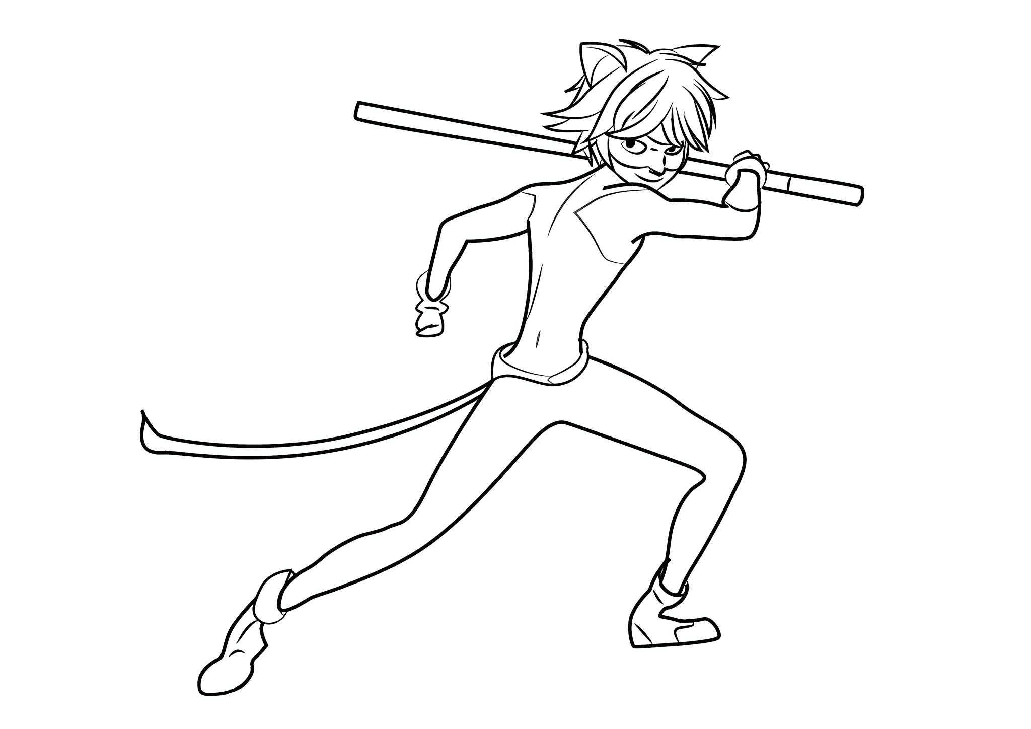 Super Cat Swings for a Punch