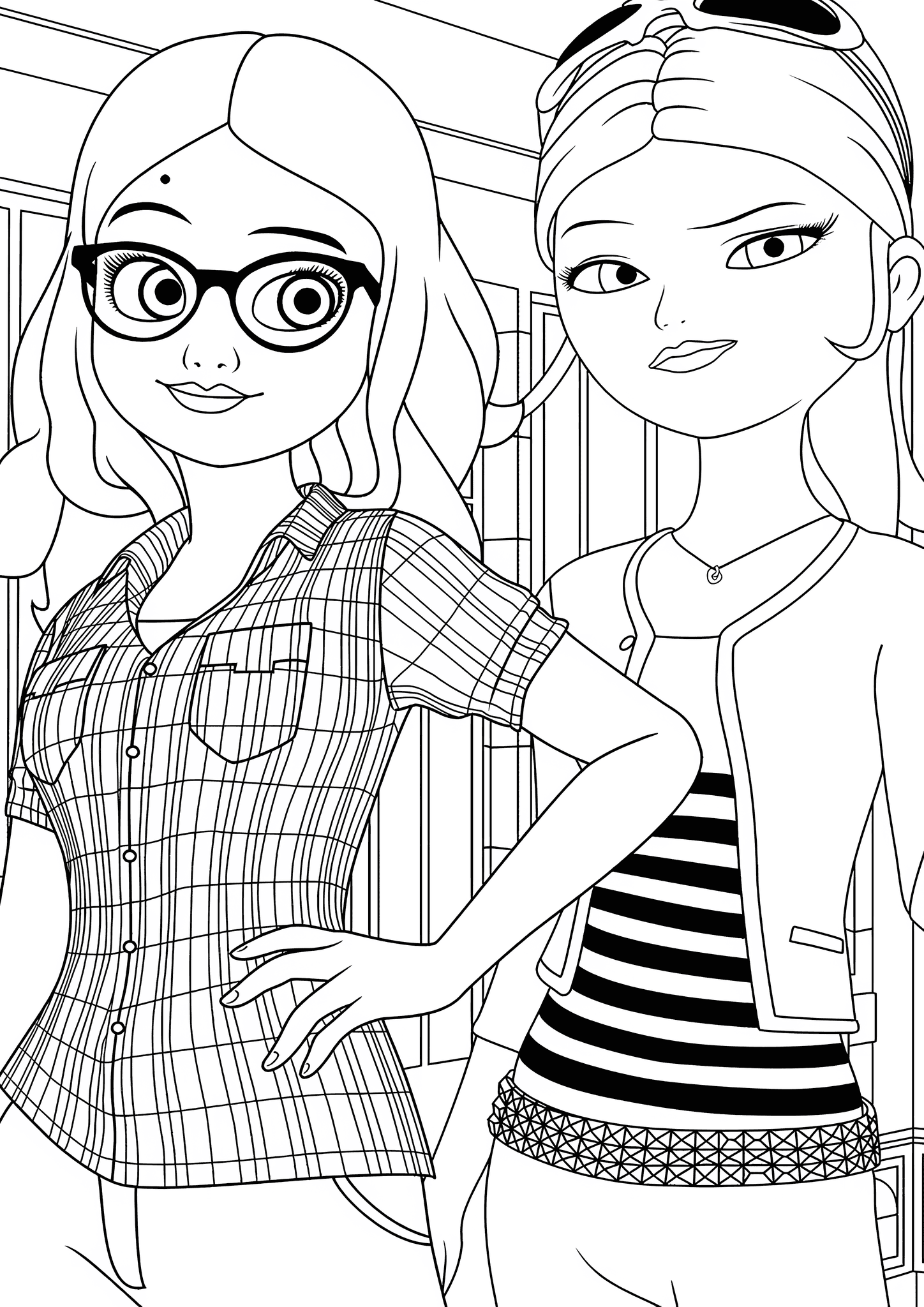 Alya Cesaire and Chloe Bourgeois