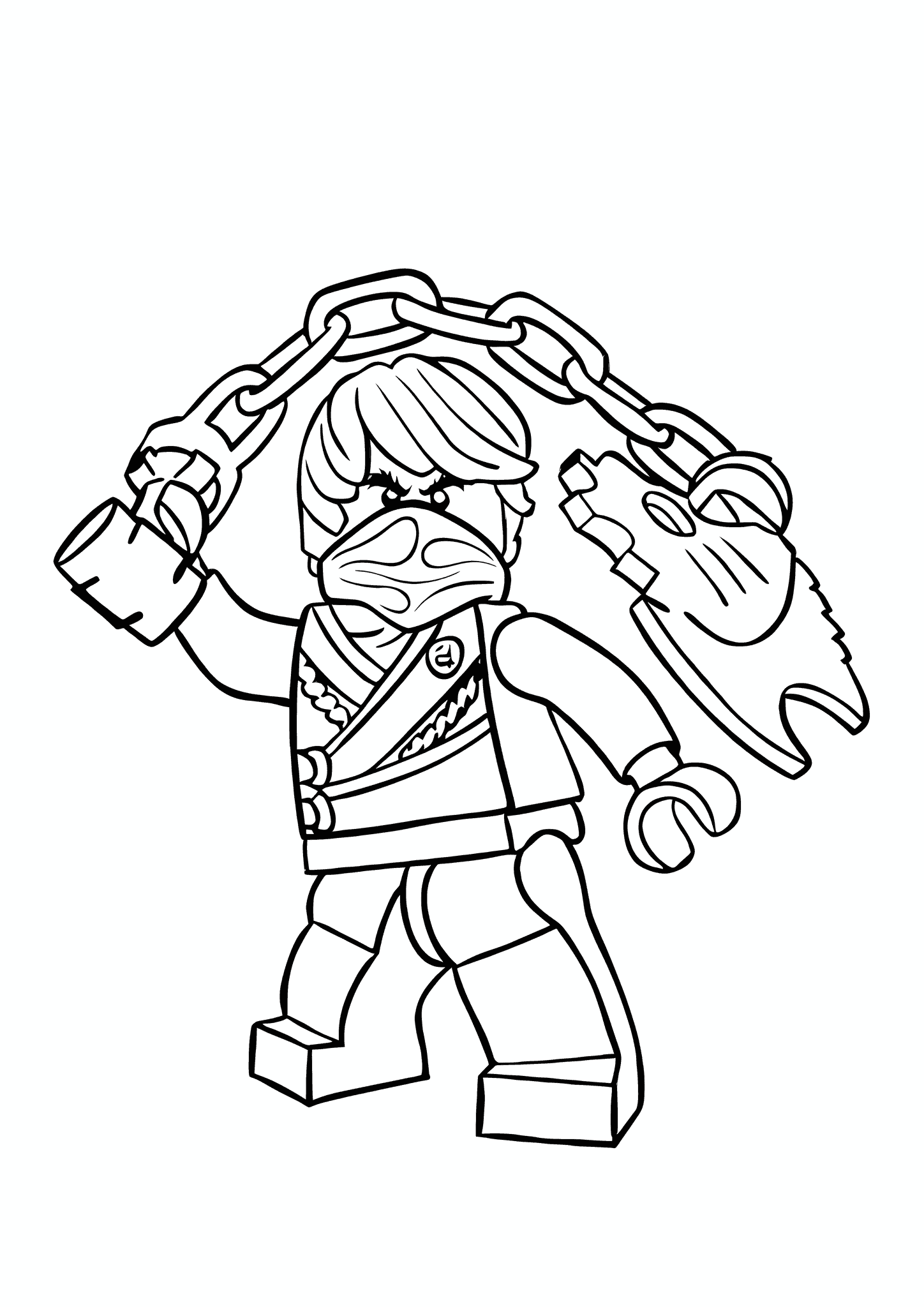 Lego Ninjago: Cole with a Chain Gun