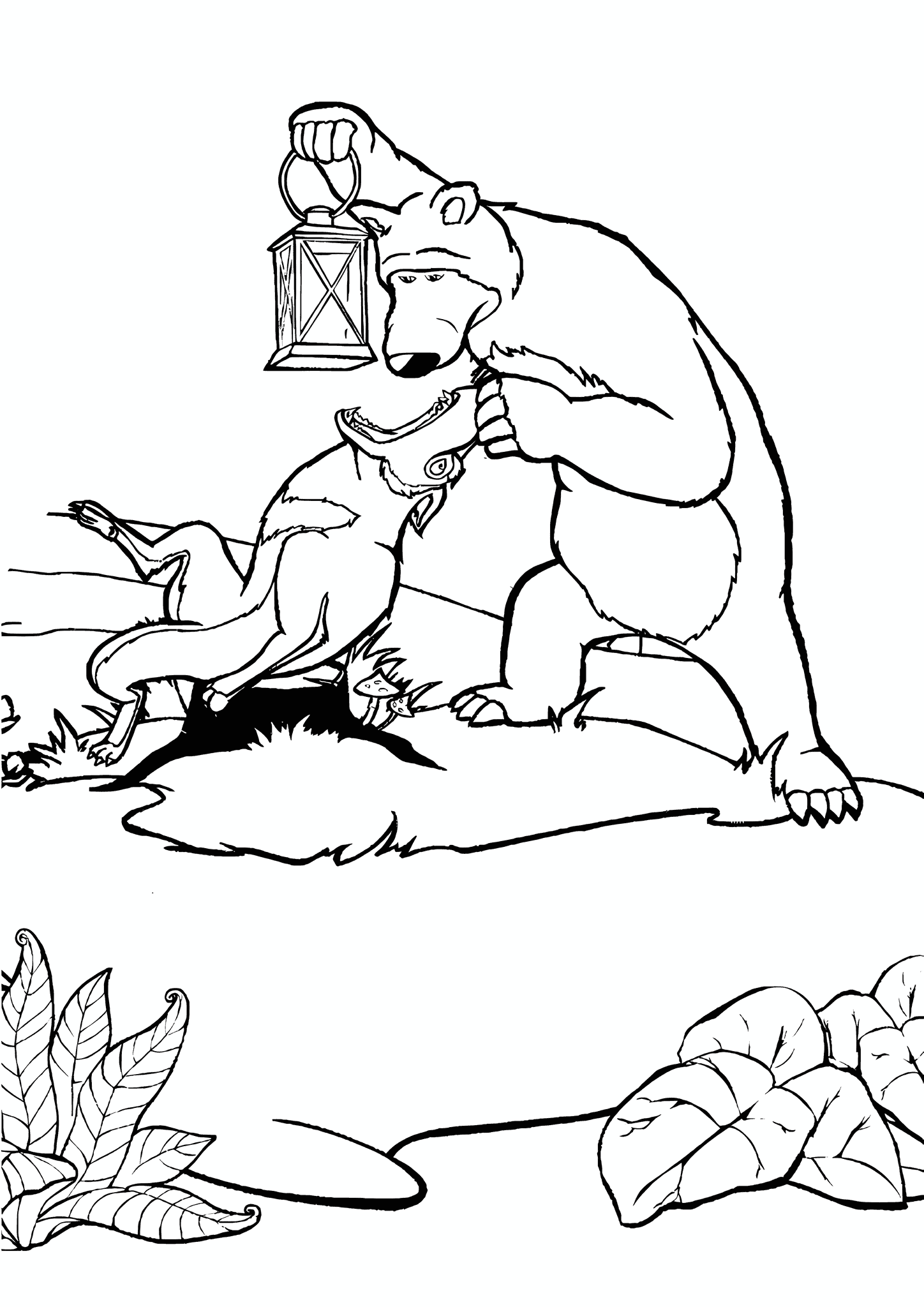 Bear is Looking for Masha in the Wolf’s Mouth