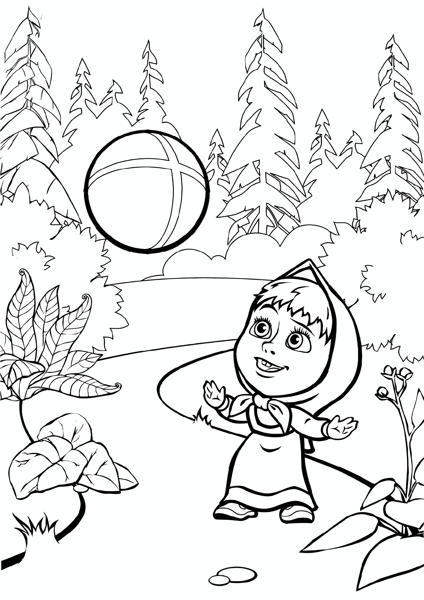 Masha and the Bear: Mashenka with a Ball