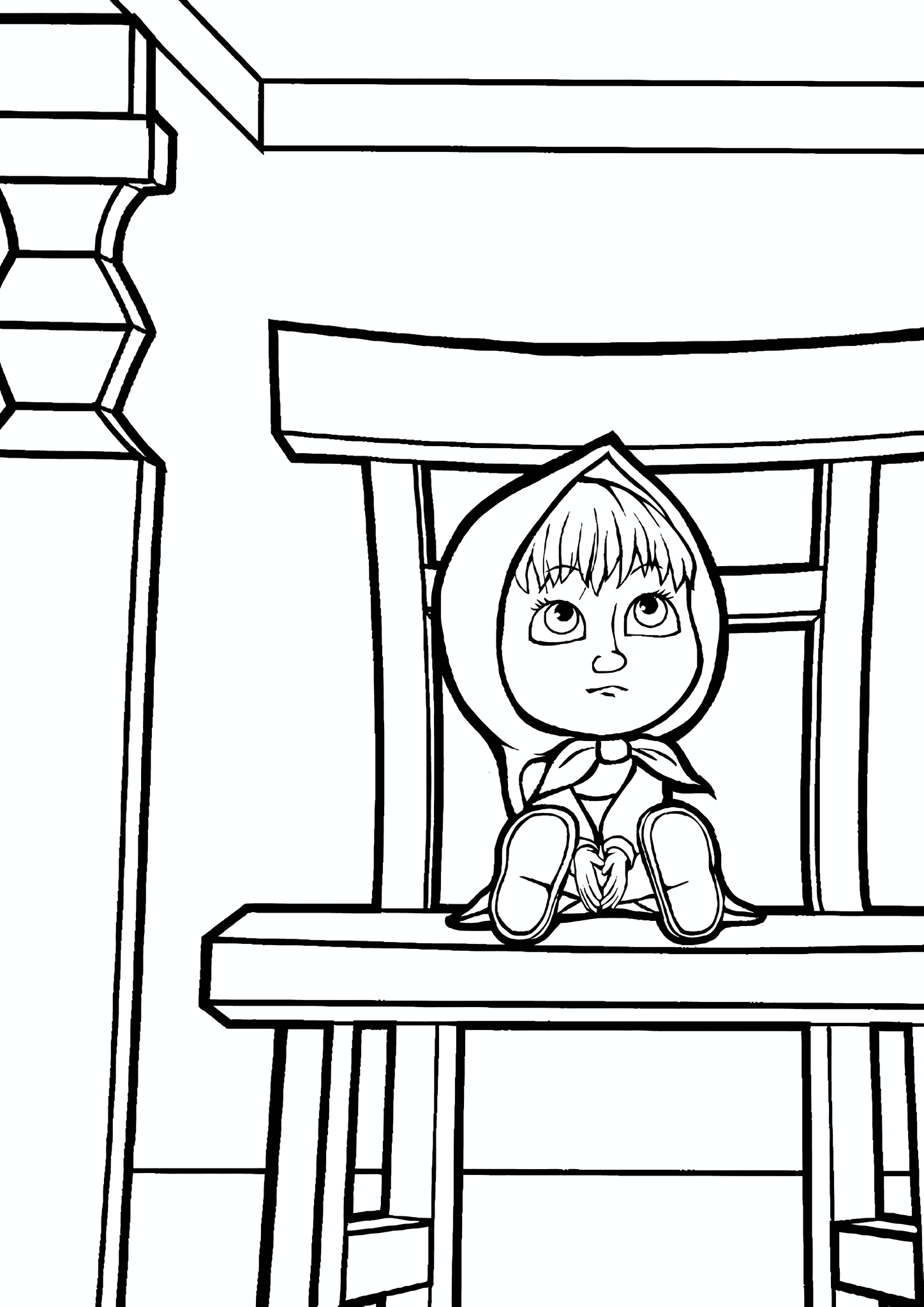 Masha and the Bear: the Chair is a Little Small.