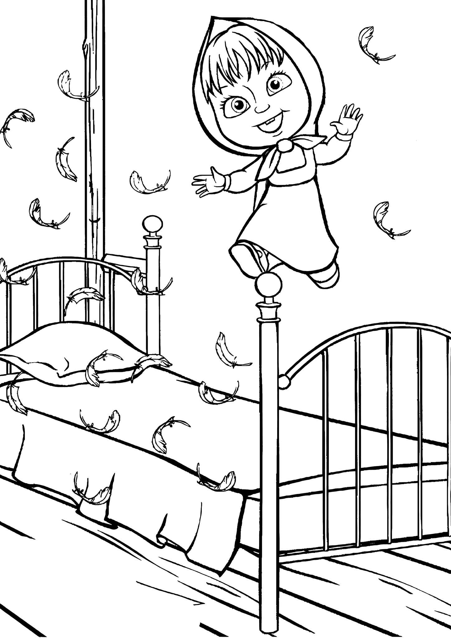 Masha and the Bear: Jumping on the Bed