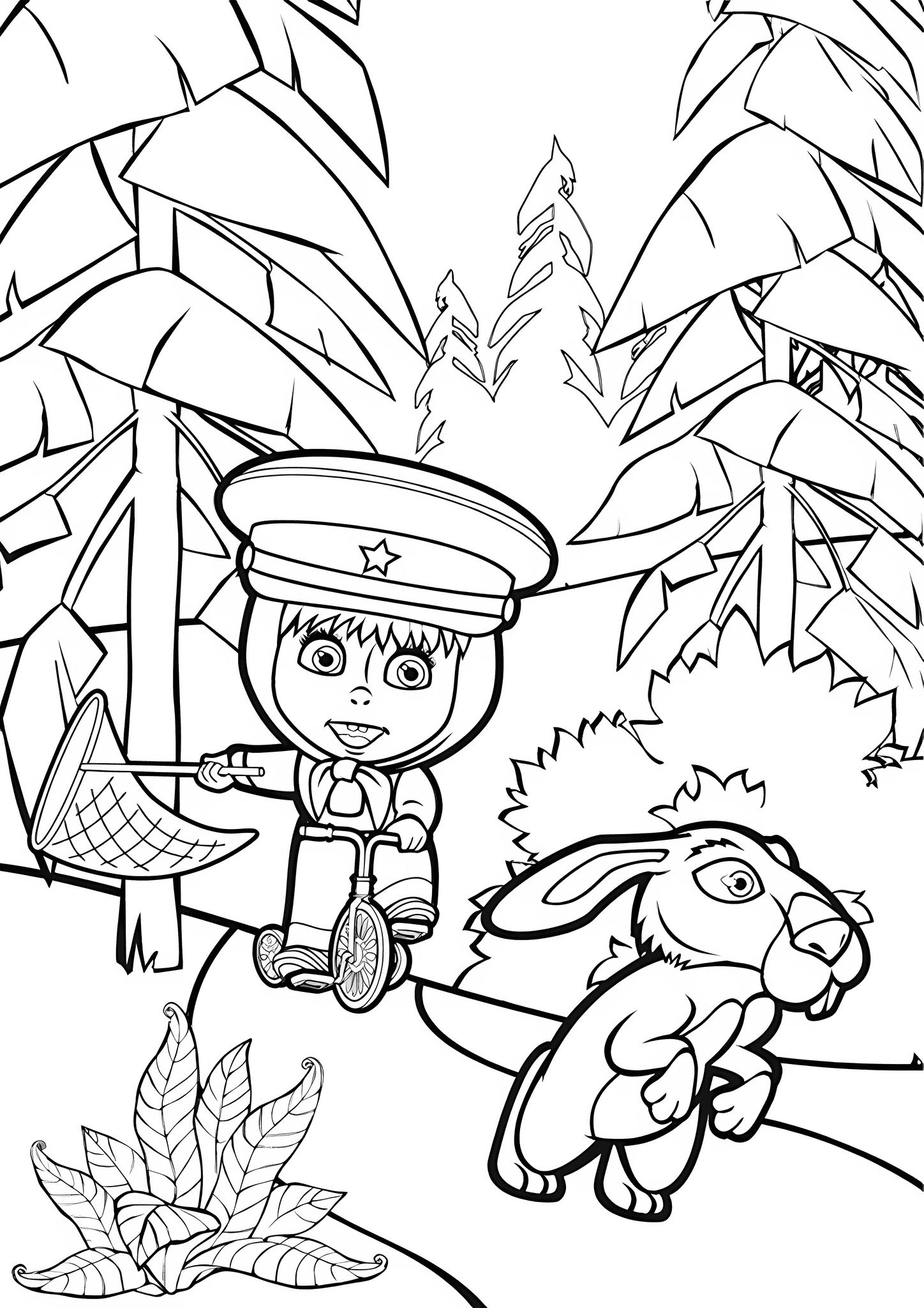 Masha Catches Up with the Rabbit