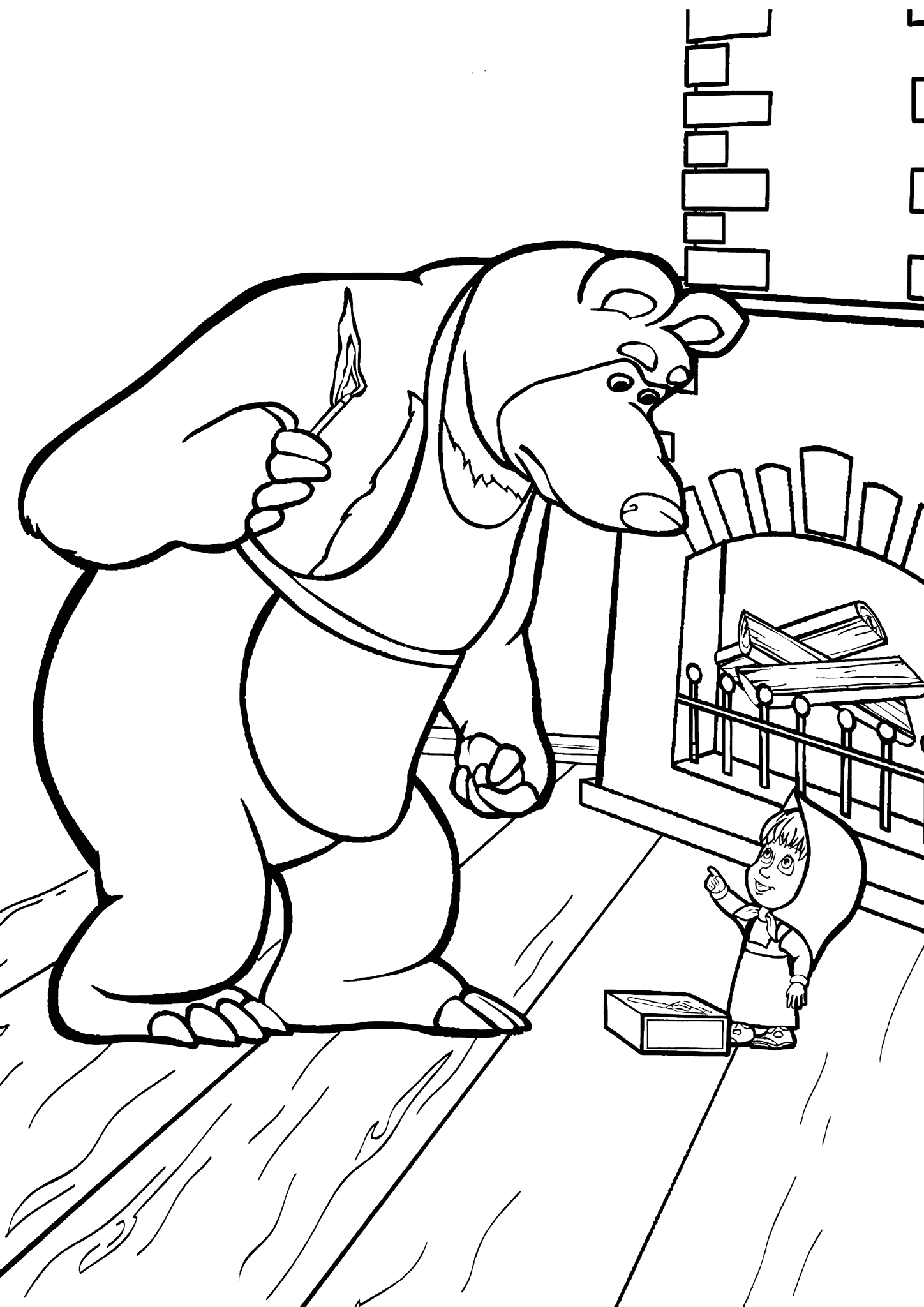 Masha and the Bear: Matches Are Not a Toy