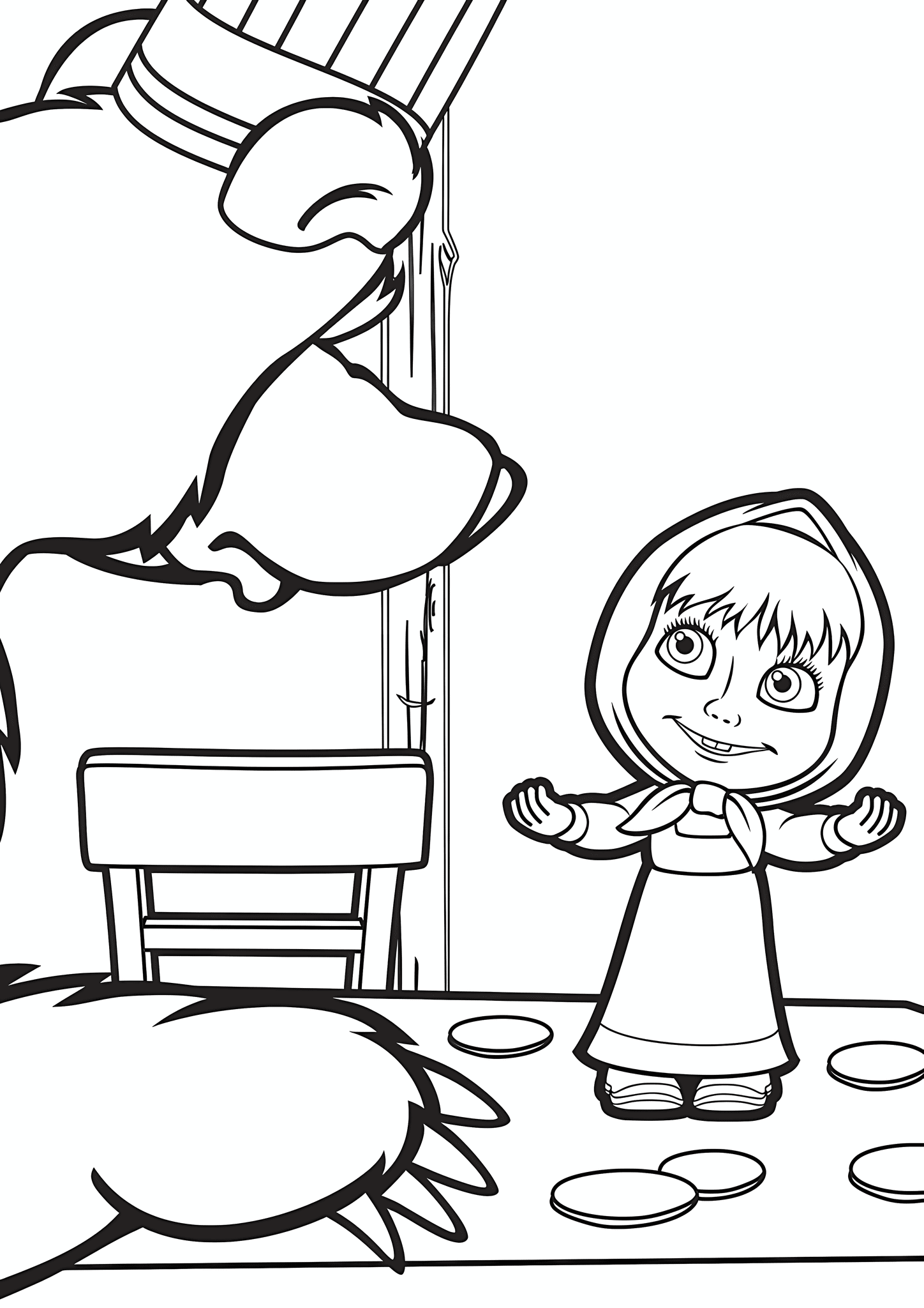 Masha and Bear in the Kitchen