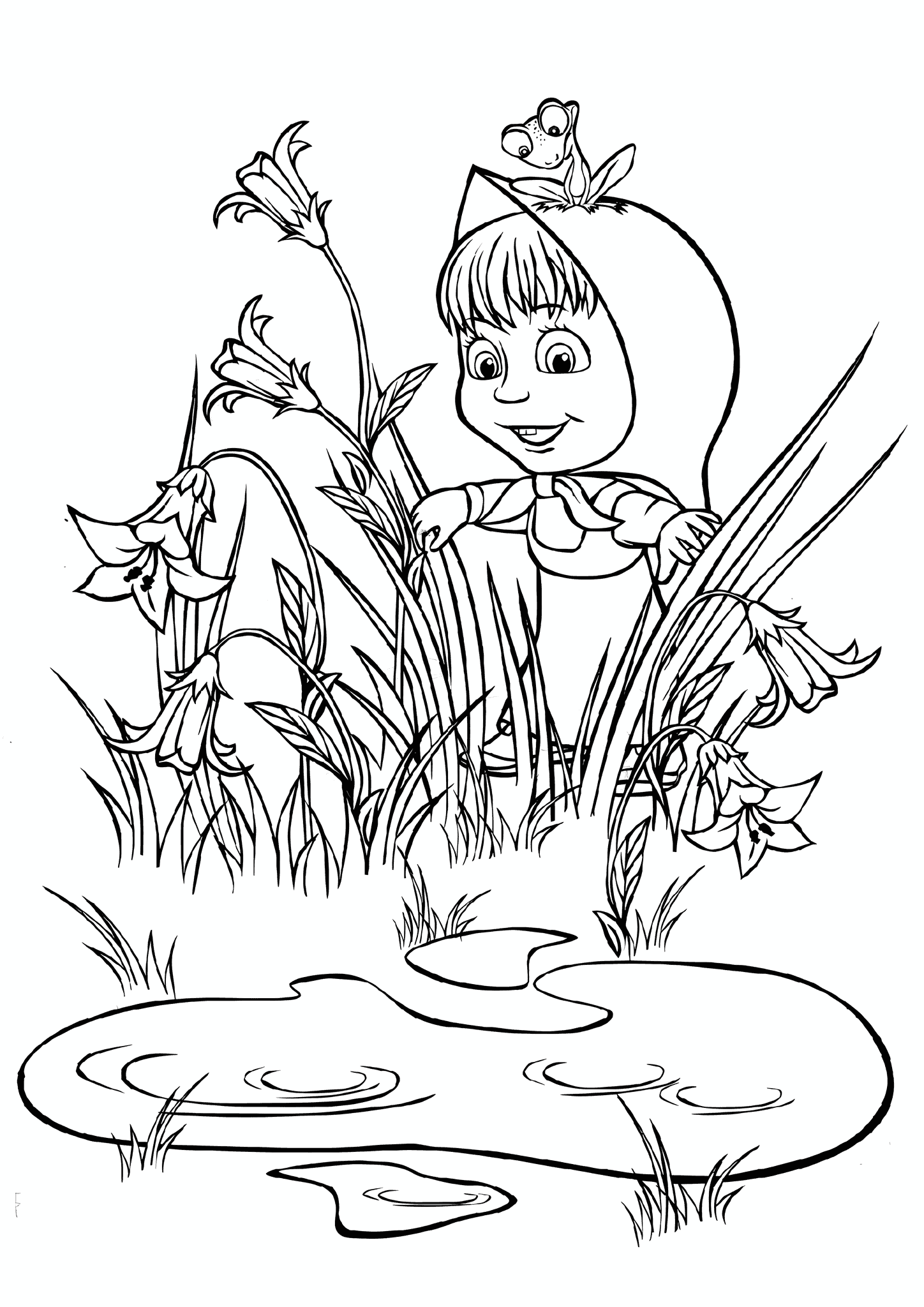 Masha and the Bear: Hide and Seek with a Frog