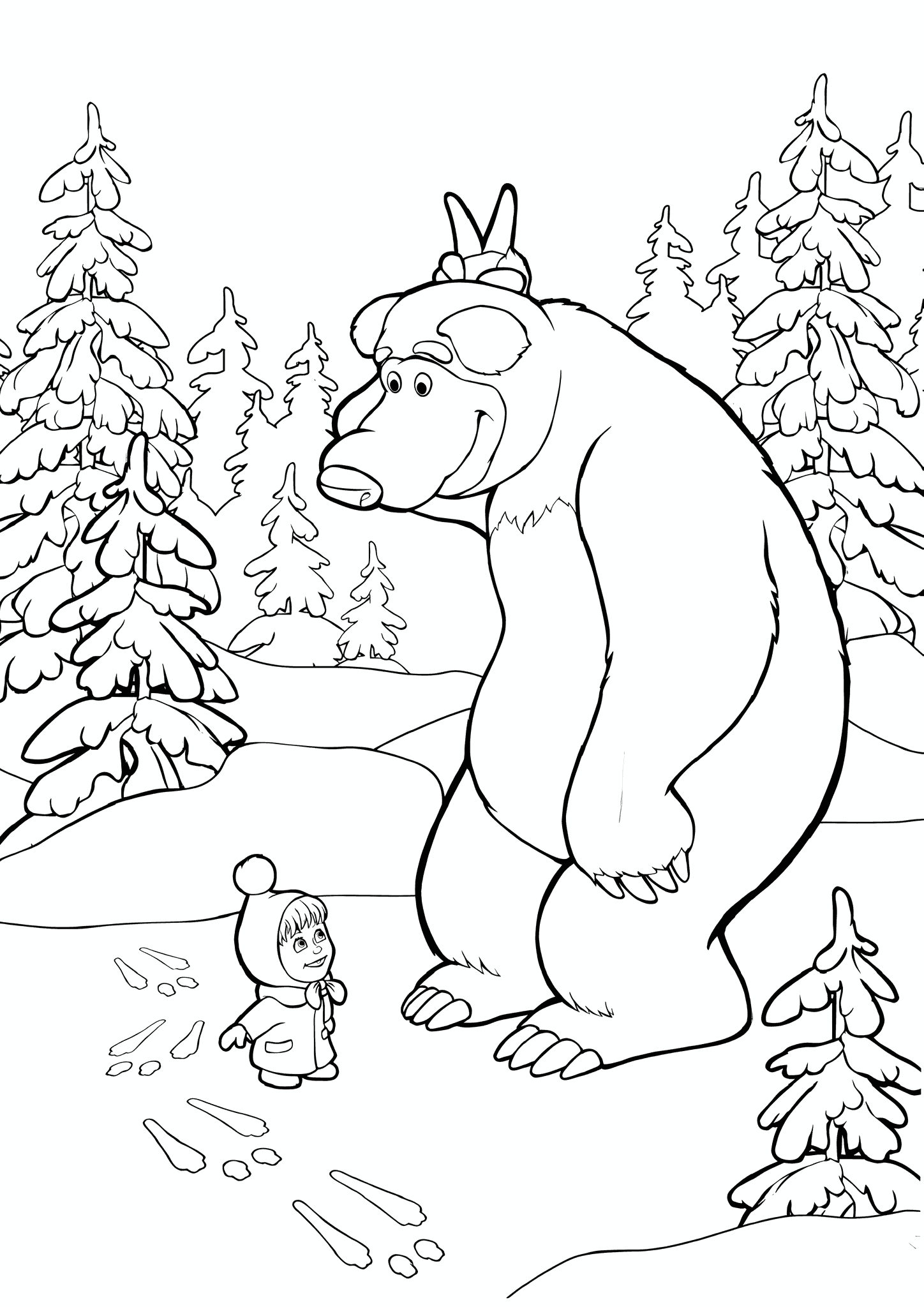 Masha and the Bear: Hare Tracks