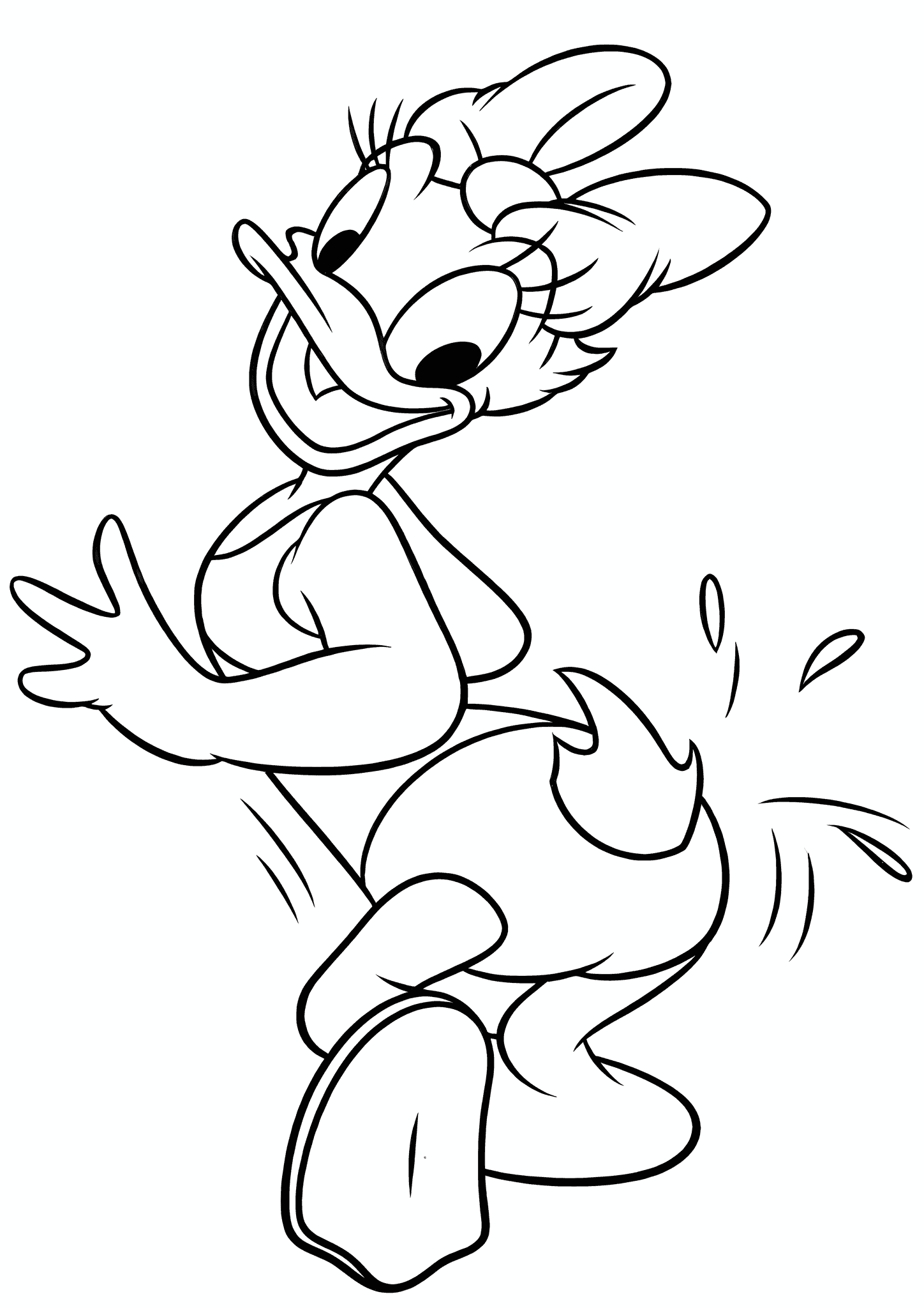 Daisy Duck After Her Bath