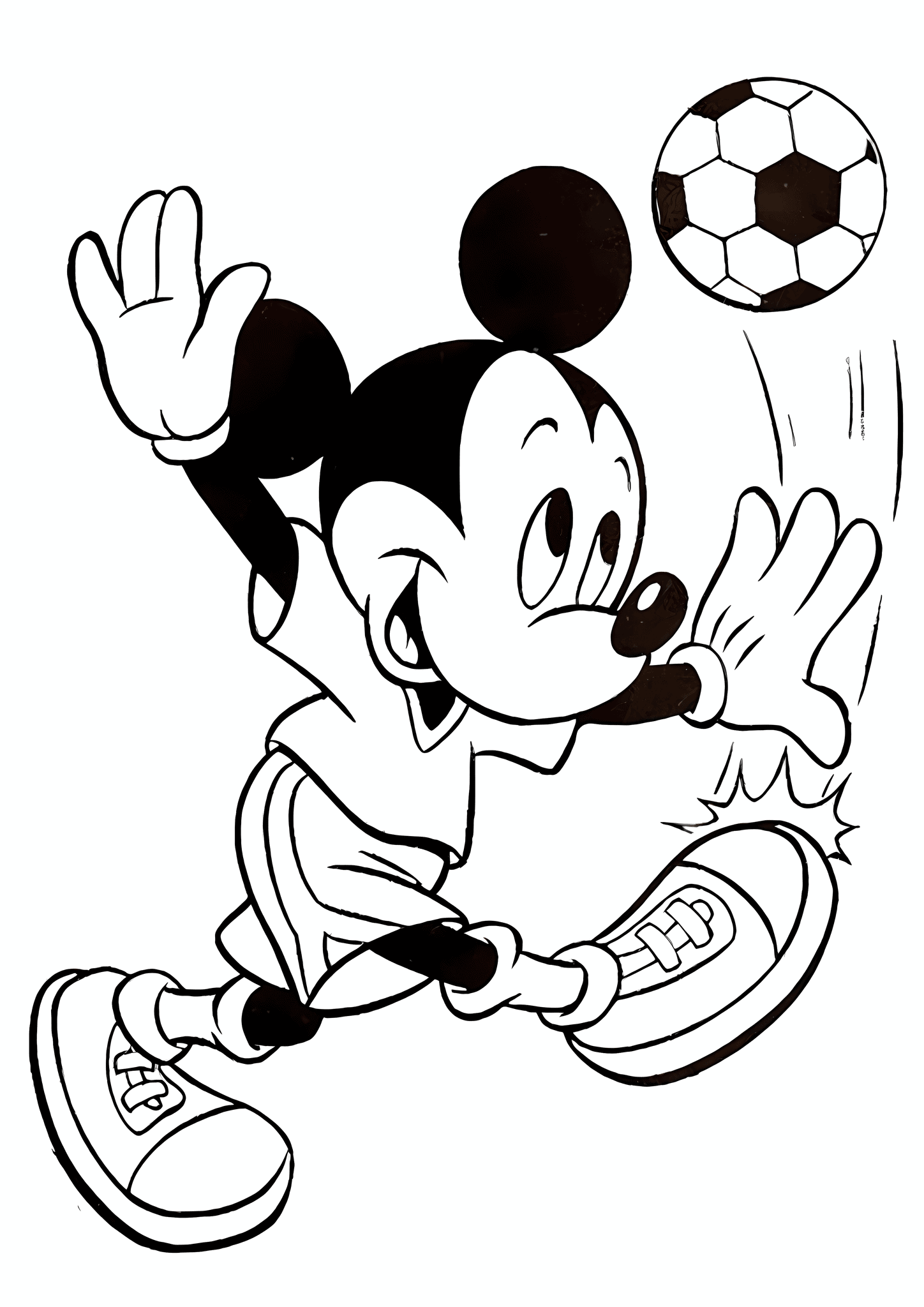 Soccer Player Mickey Mouse