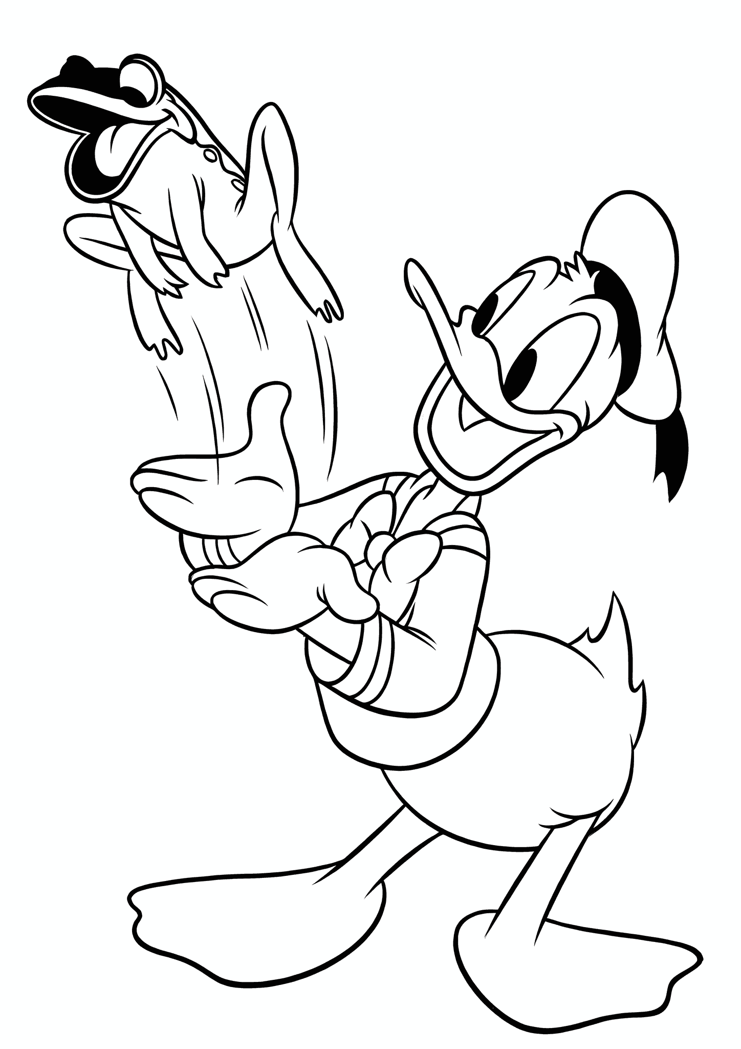 Donald Duck and the Frog