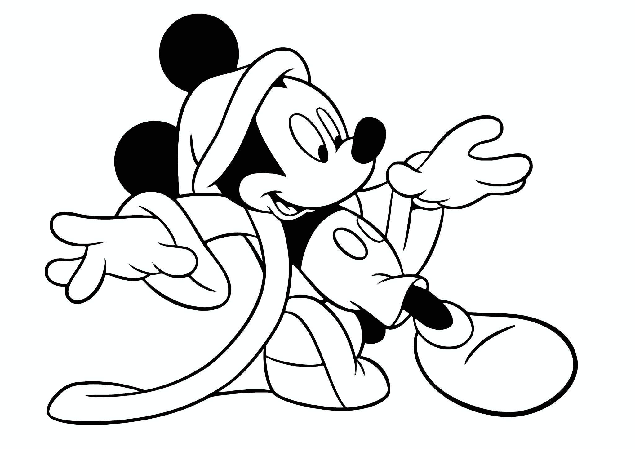 Mickey Mouse in His Pajamas