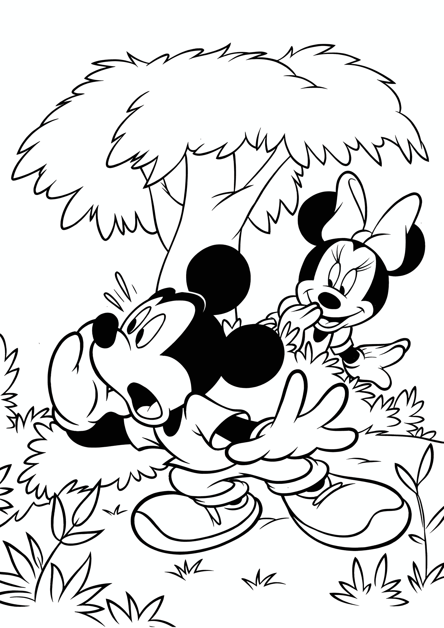 Mickey Mouse: Mickey and Minnie Playing Hide