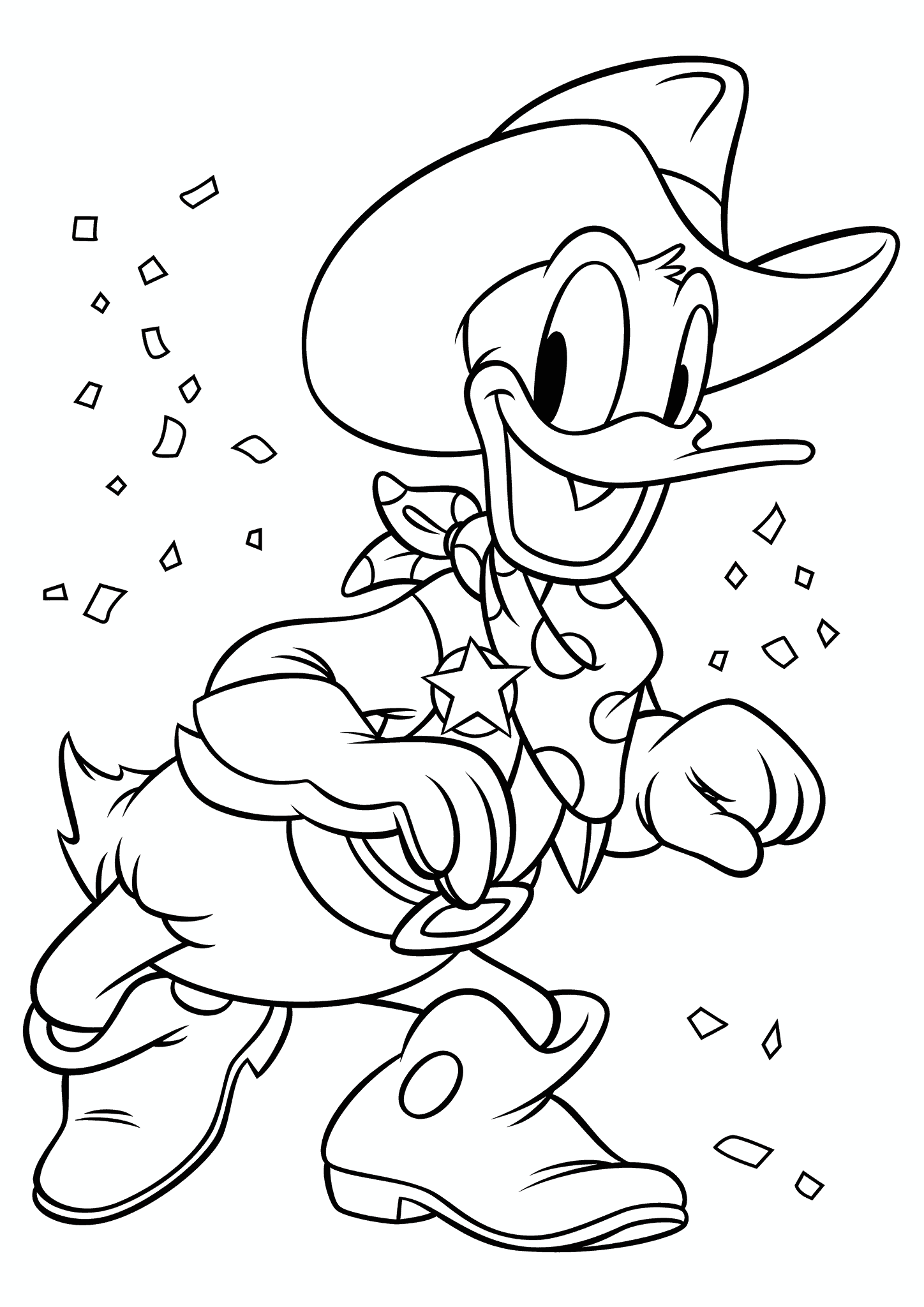 Donald Duck in a Sheriff’s Suit