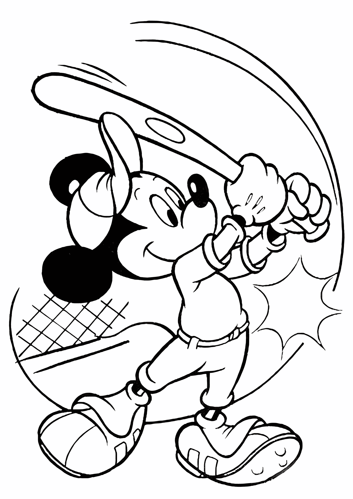 Mickey Mouse Baseball Player