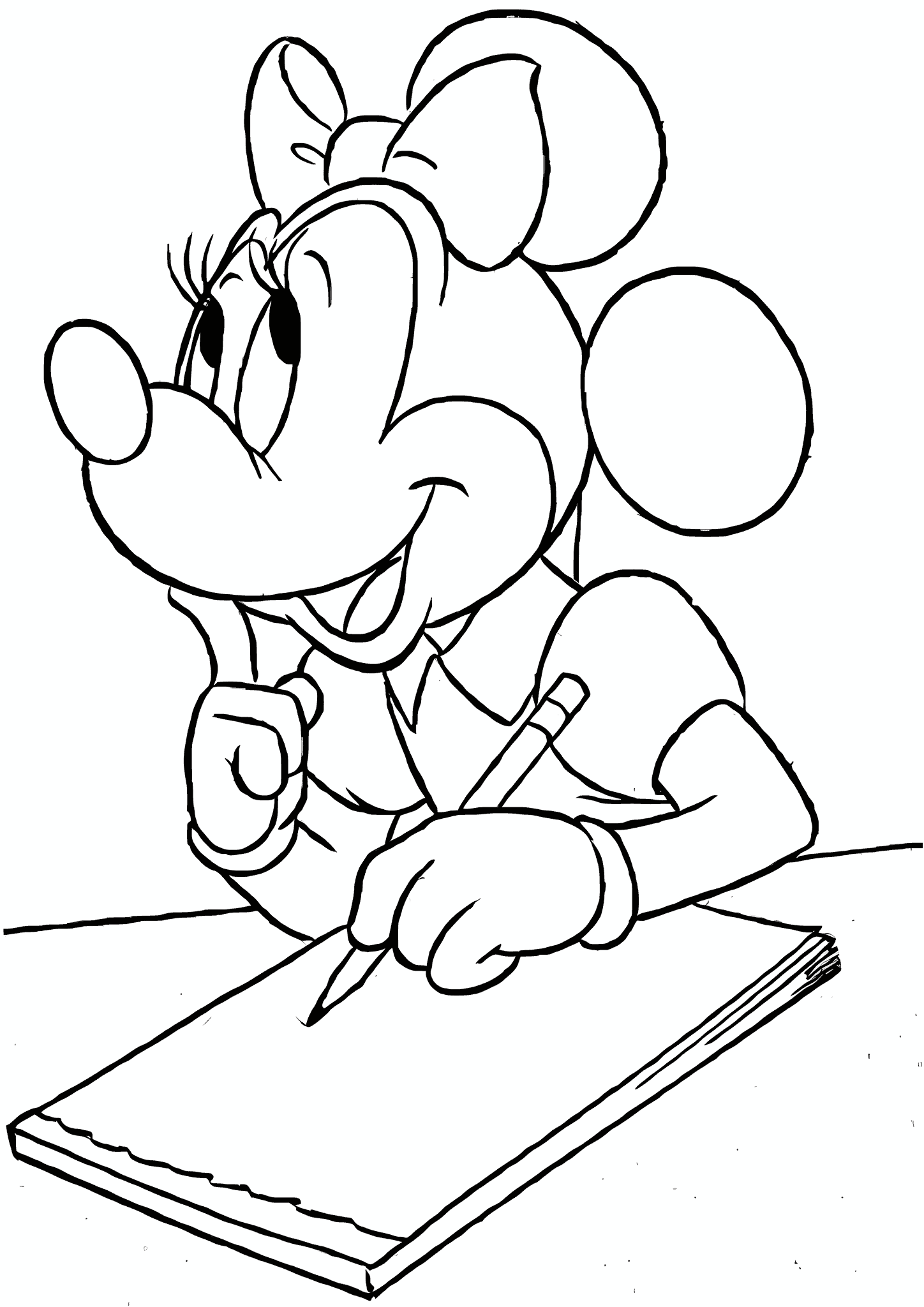 Minnie Mouse Ponders the Letter