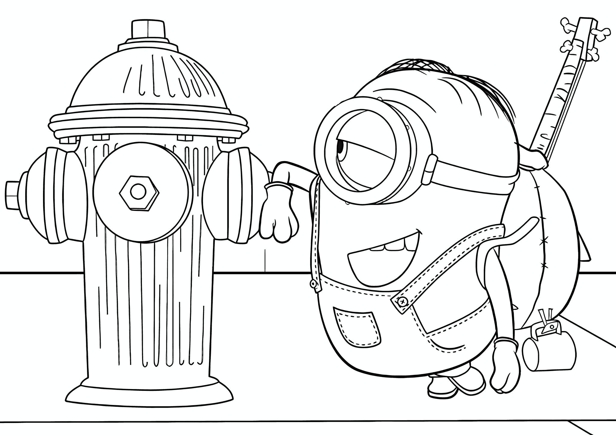 Minions: Stuart Meets a Fire Hydrant