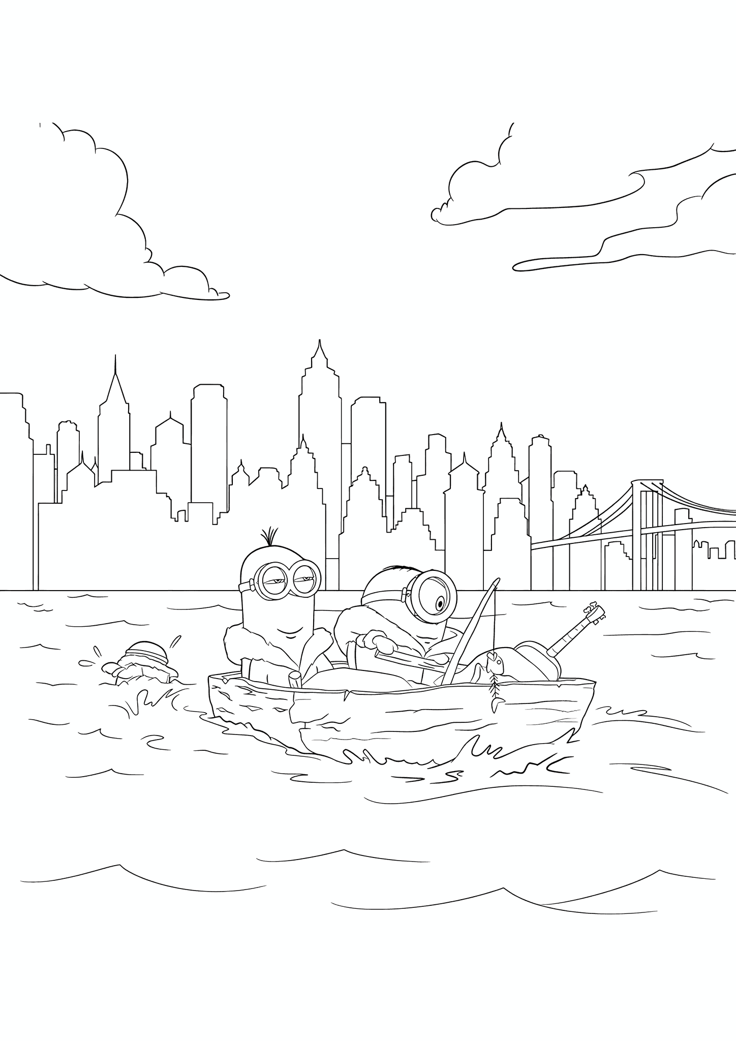 Minions Crossing the River