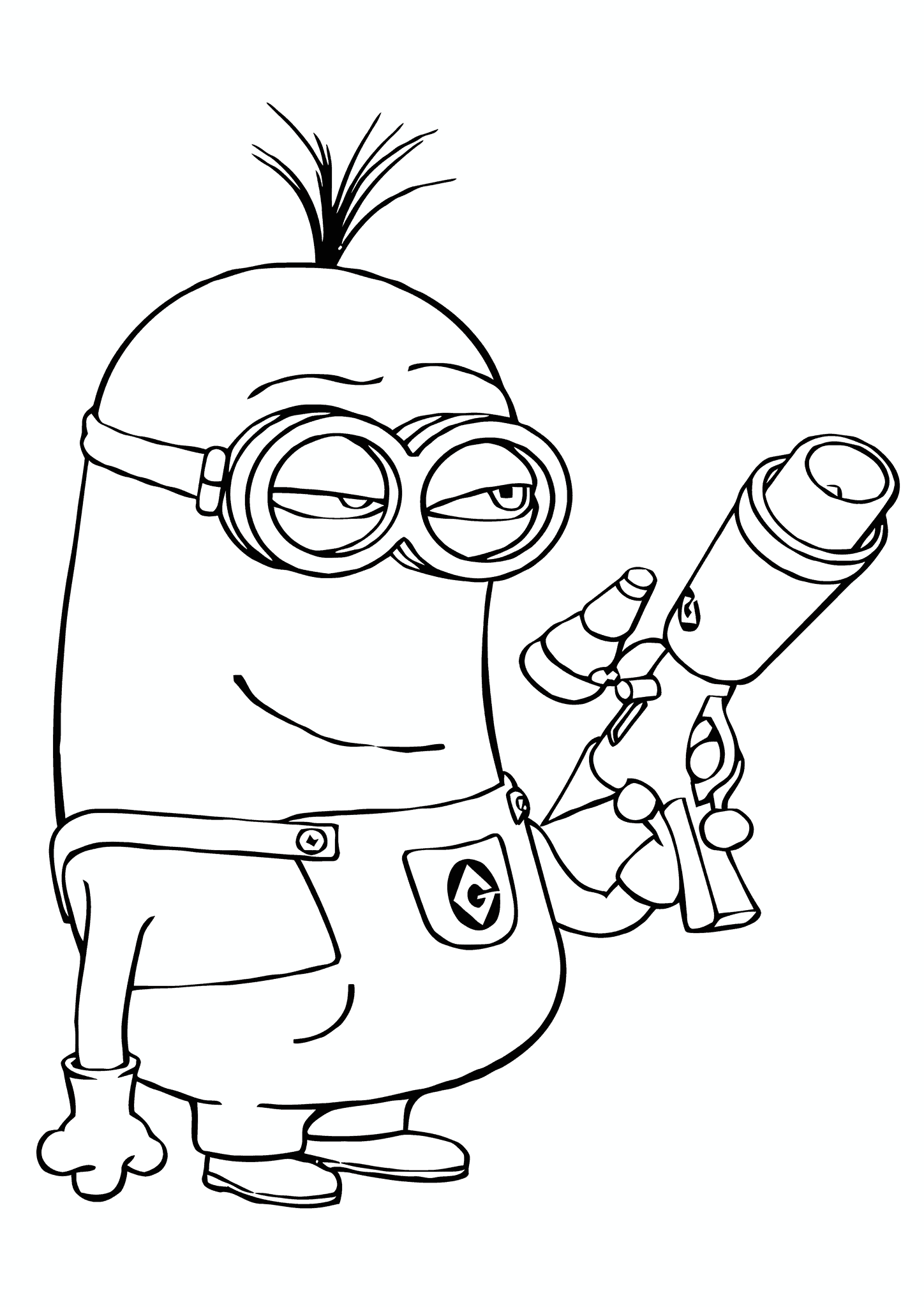 Minions: Tim with a Blaster