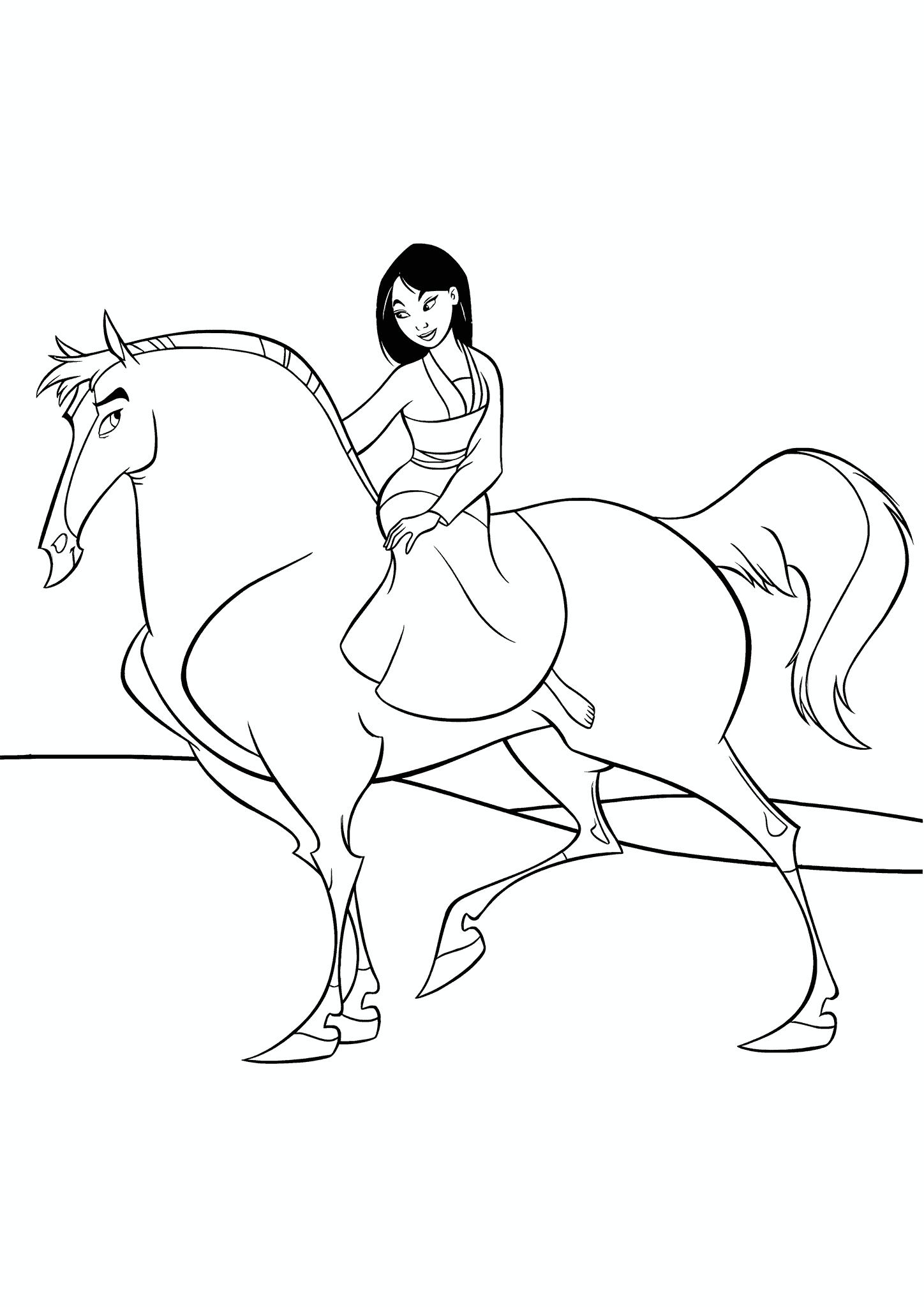 Mulan: Mulan on a Horse