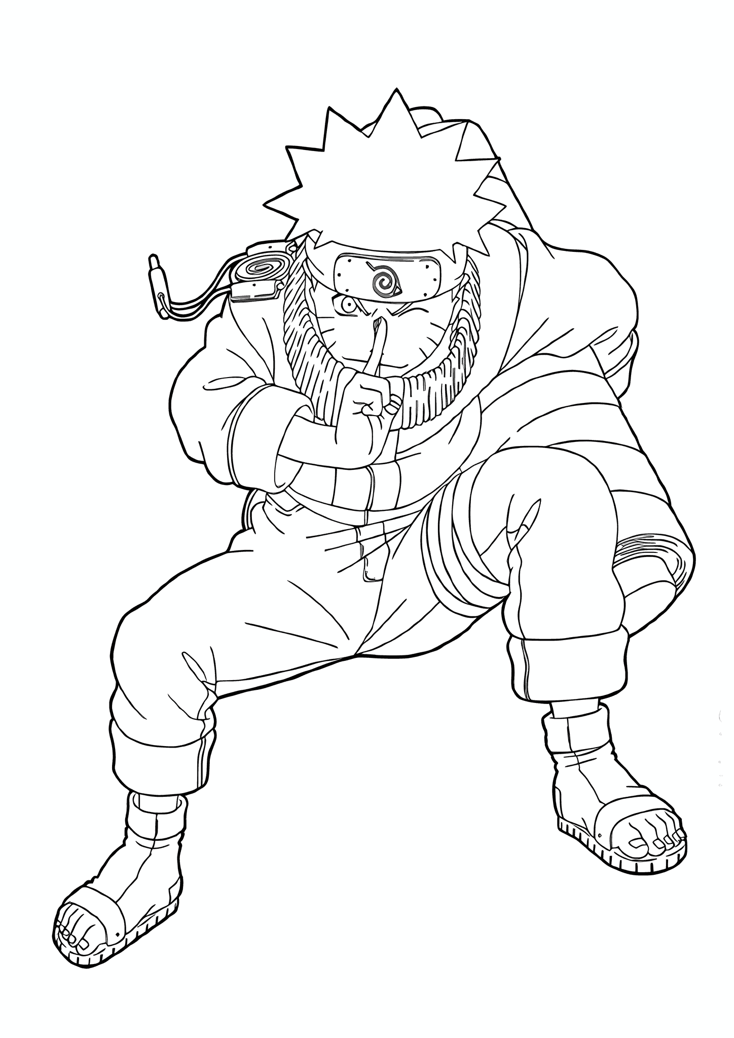 with a Scroll (From Manga Naruto)