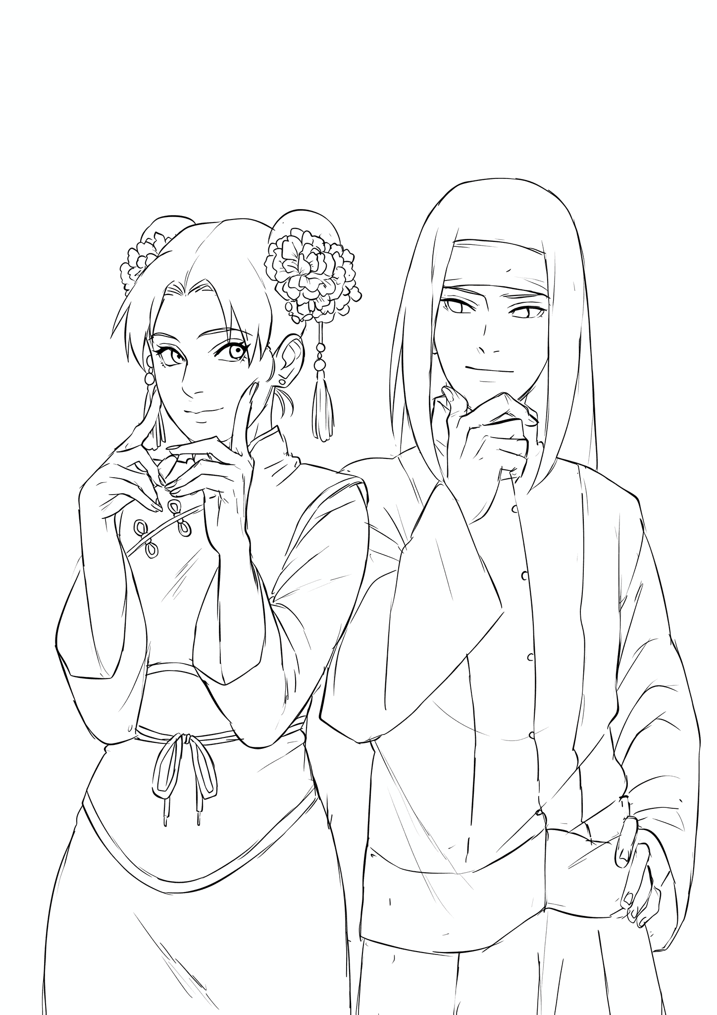 Neji Hyuga and Tenten (Naruto)