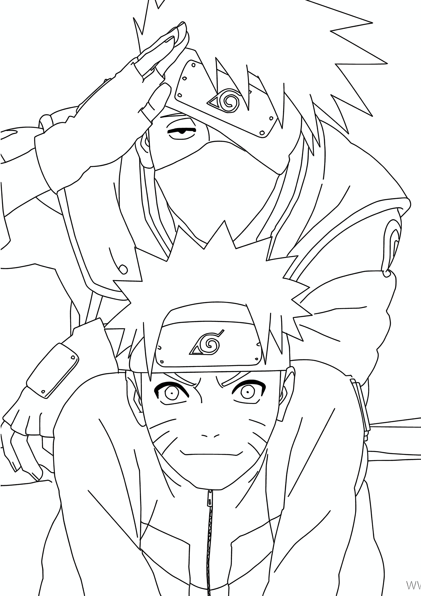 Naruto with Kakashi Hatake