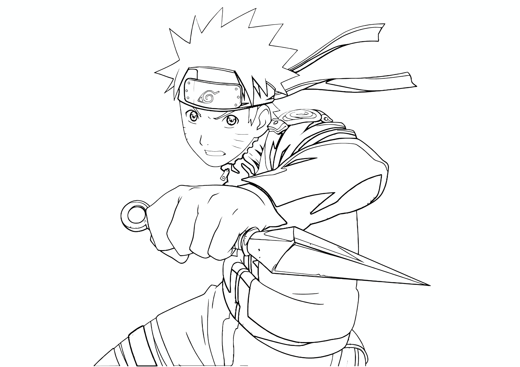 Naruto with Kunai