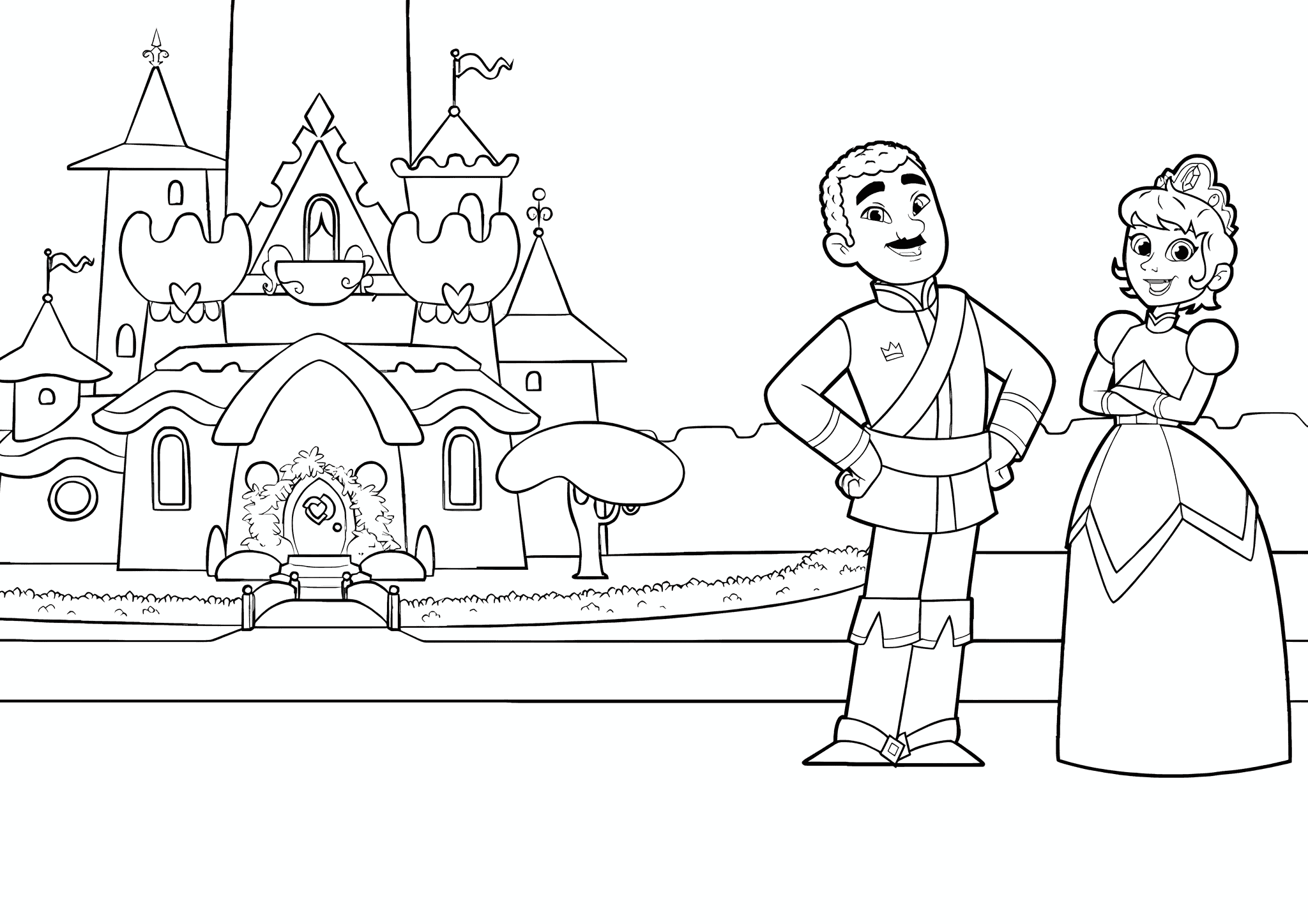 Nella the Princess Knight: King and His Wife