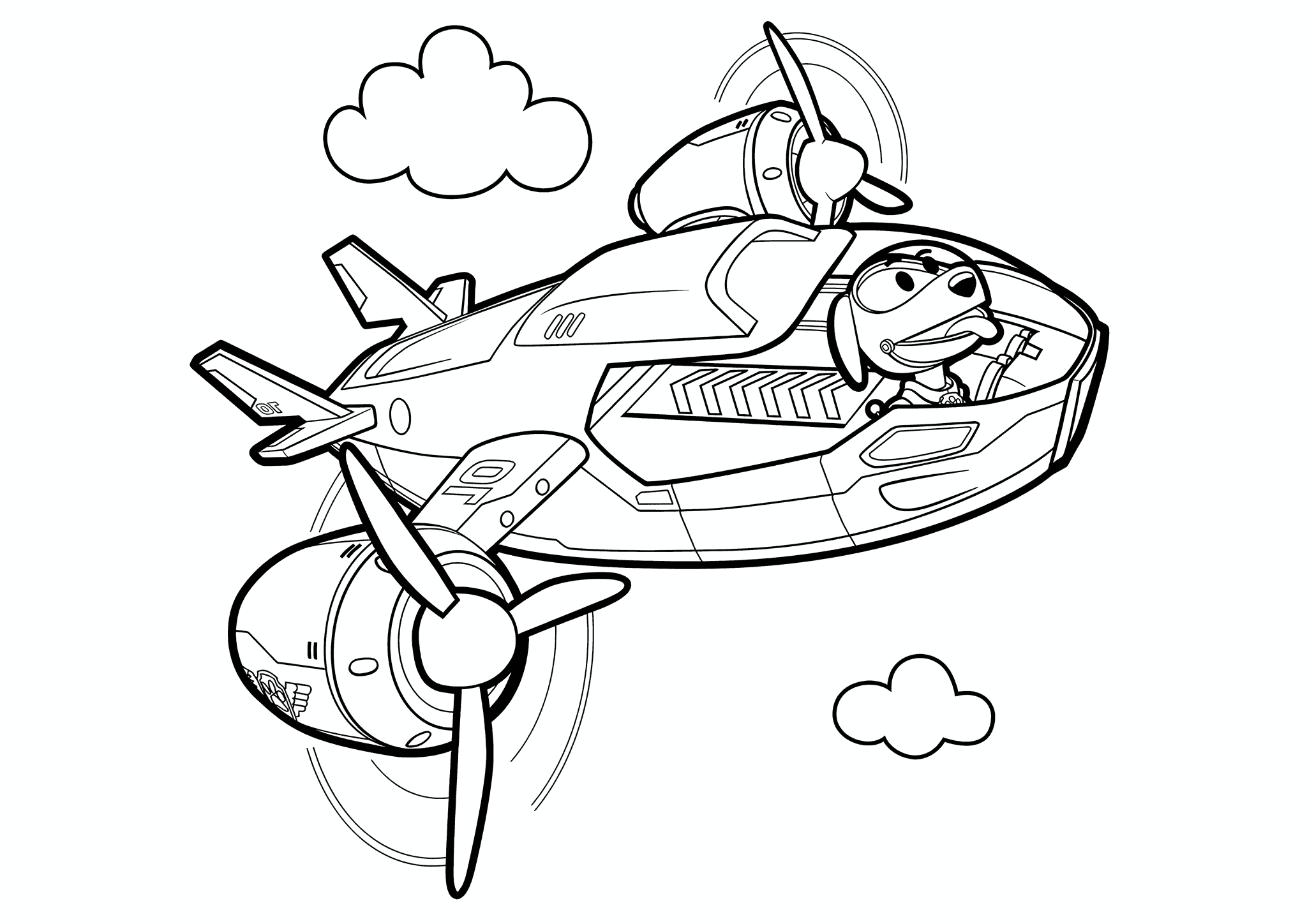 Paw Patrol: Robopoeus in a Rescue Plane