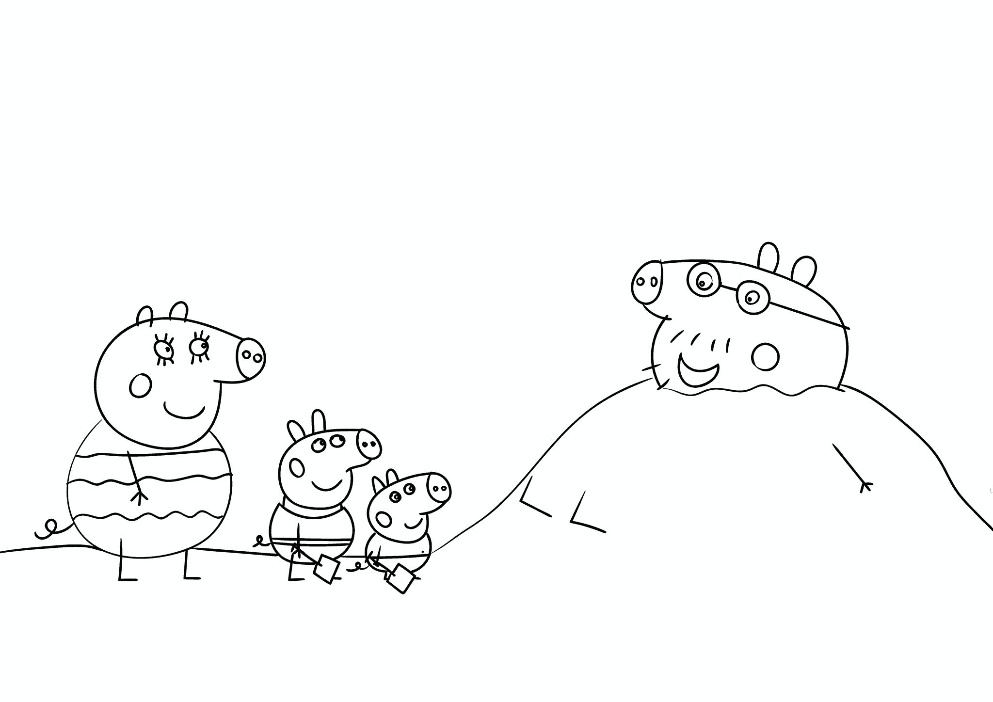 Peppa Pig: Daddy Pig in the Sand